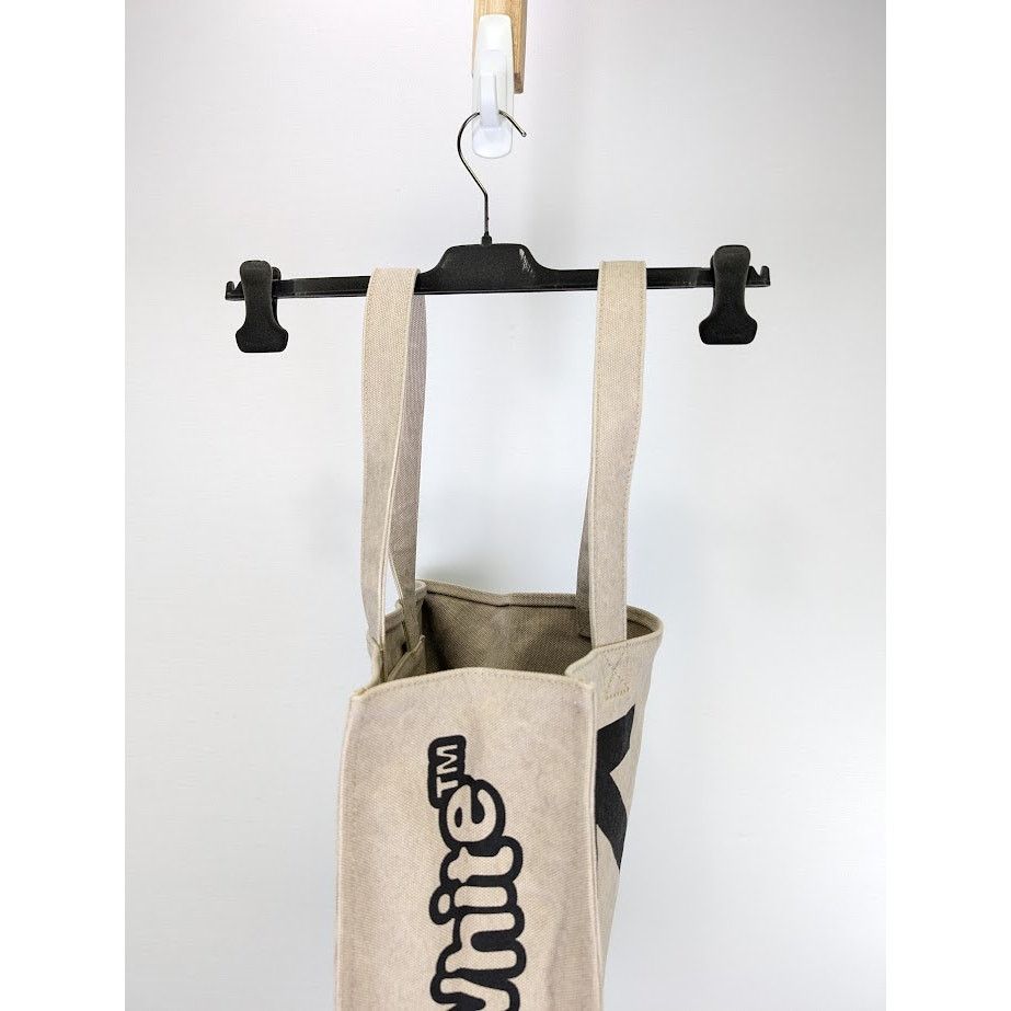 Off-White o1rshd1 Q:2 / Size: OS / Quote Shopper 40 Bag in Beige Black Size ONE SIZE - 11 Thumbnail