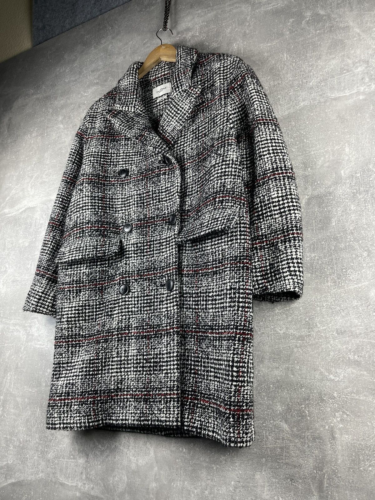 Isabel Marant Etoile Isabel Marant Étoile Tweed Wool Blend Double Breasted Coat Size S / US 4 / IT 40 - 2 Thumbnail