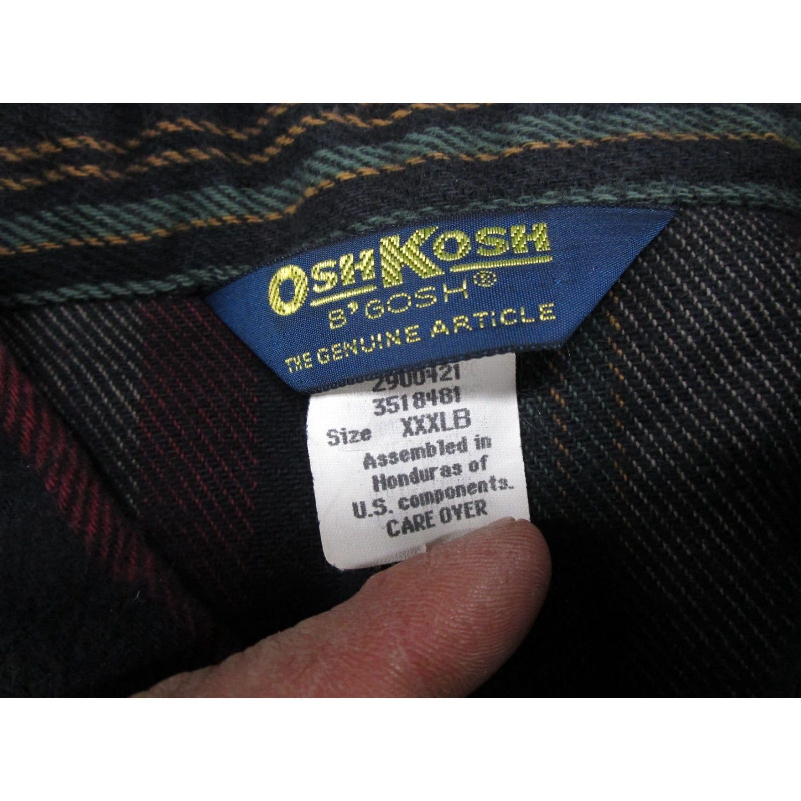 Vintage Vintage Oshkosh B'gosh Western Pearl Snap Long Sleeve Shirt Mens 3XL Striped Cotton Flannel" Size US XXL / EU 58 / 5 - 2 Thumbnail