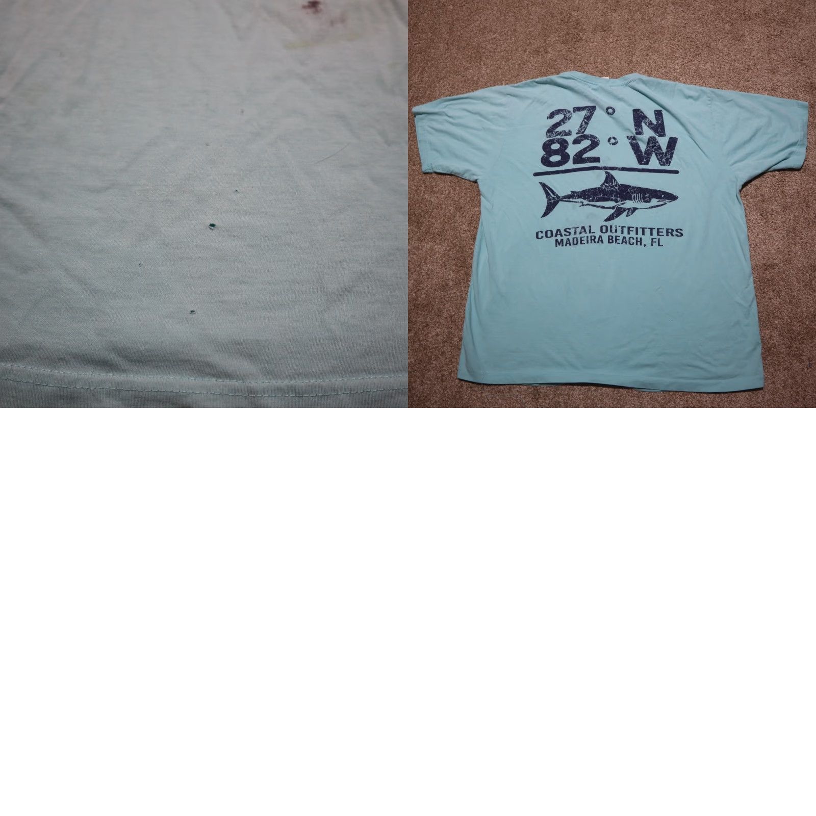 Urban Outfitters Coastal Outfitters Shirt Adult XL Blue Beach Navy Coastal Outfitters Shirt XL Adult Mens Blue Size US XL / EU 56 / 4 - 8 Thumbnail