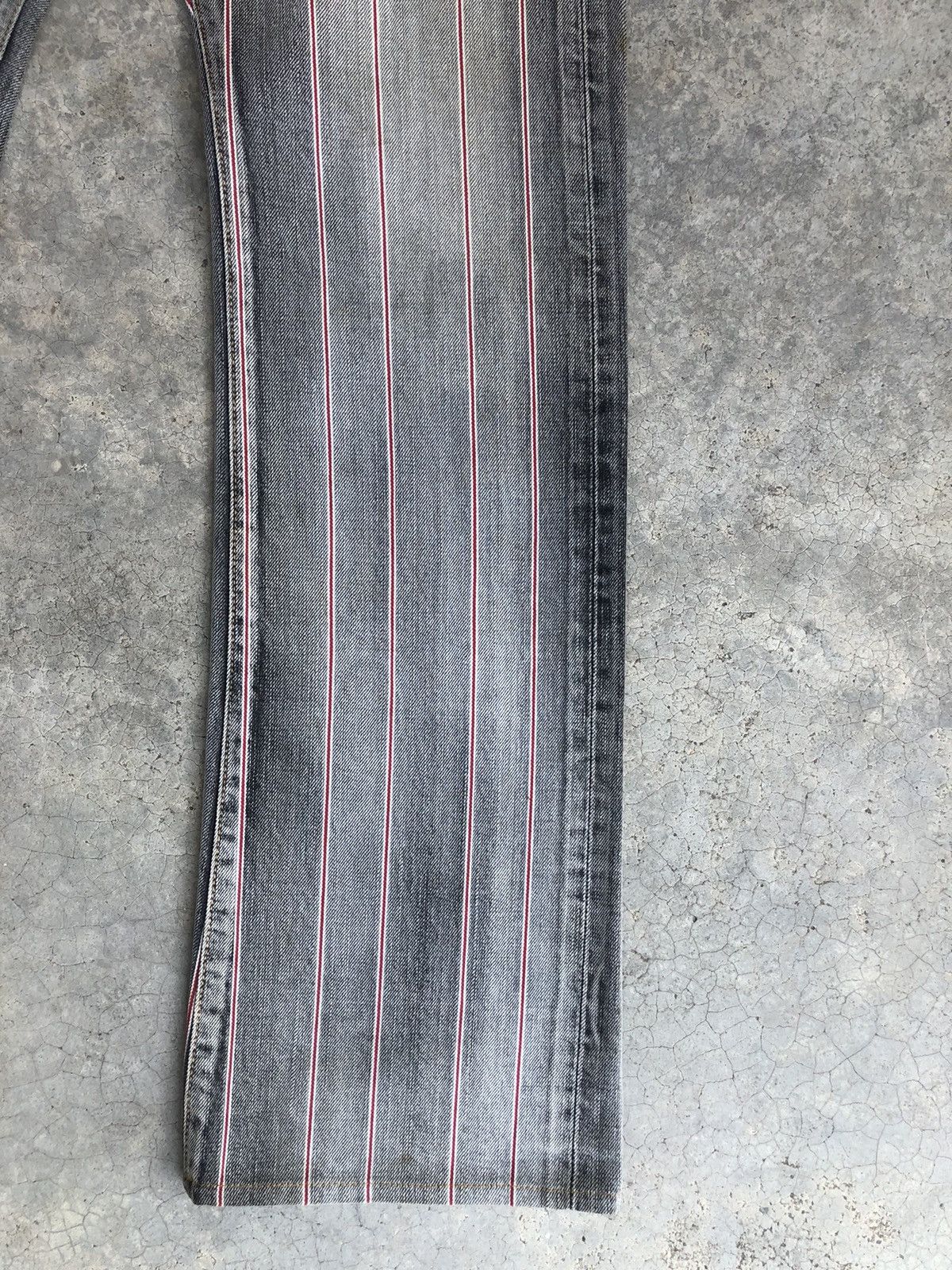 If Six Was Nine Japanese Edwin Flared Jeans Distressed Selvedge Hickory Size US 31 - 7 Thumbnail