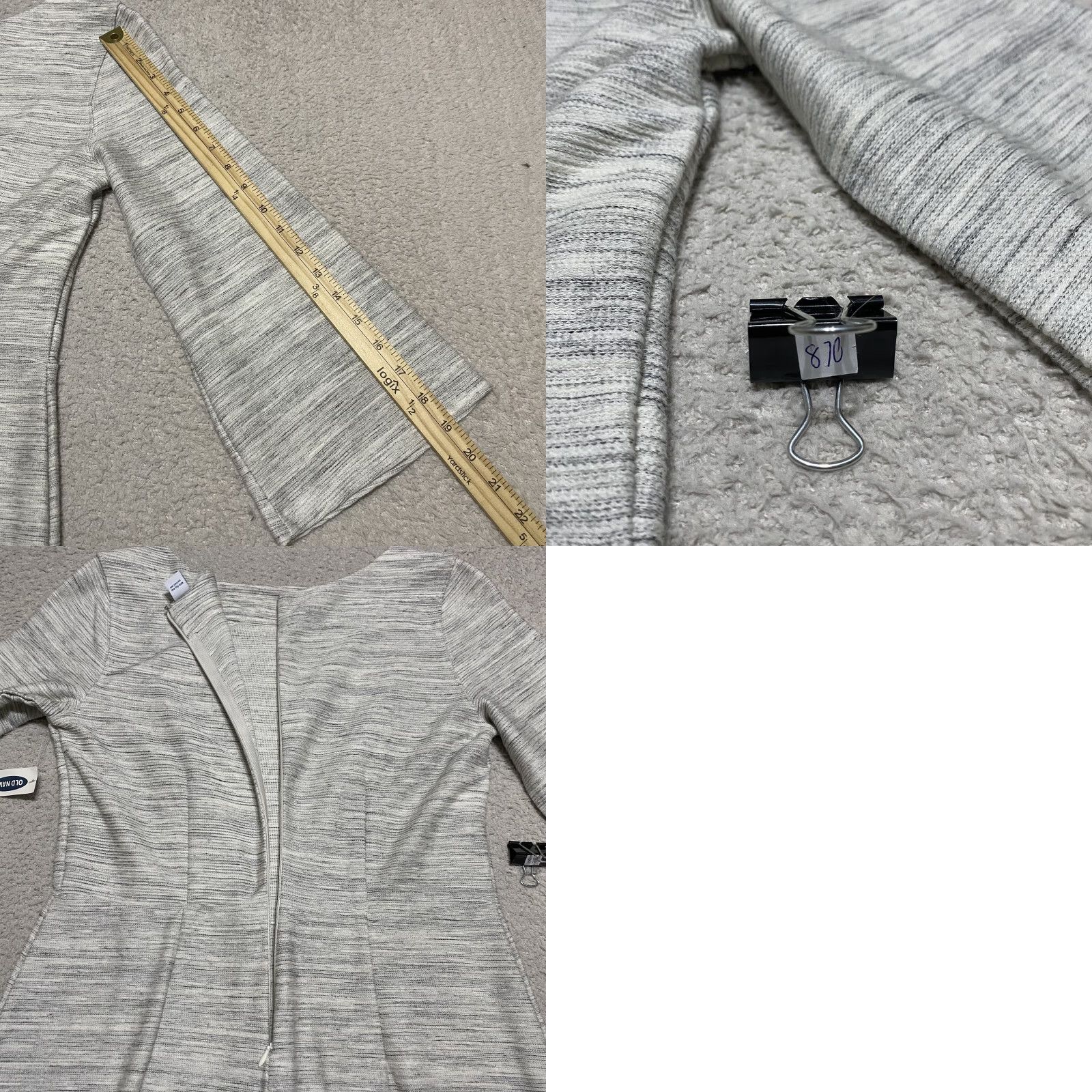 Old Navy NWT Old Navy Dress Womens Medium Gray Knit 3/4 Bell Sleeve Pullover Midi New Size M / US 6-8 / IT 42-44 - 9 Thumbnail