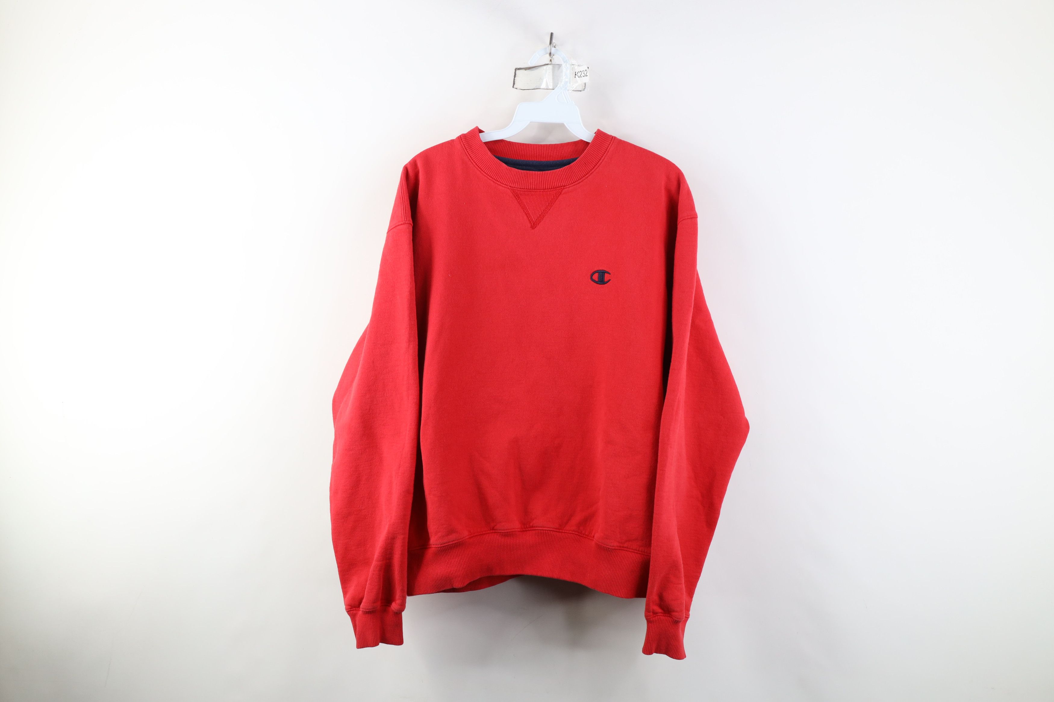 Champion Vintage Y2K Champion Classic Logo Crewneck Sweatshirt Red Size US M / EU 48-50 / 2 - 1 Thumbnail
