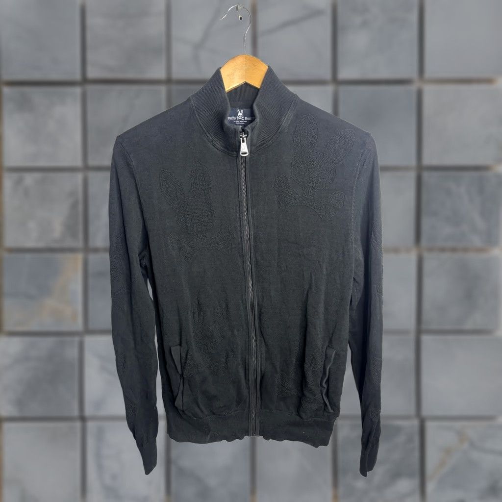 Psycho Bunny Psycho Bunny Jacket Mens Small Black Full Zip Knit Embroidered Logo Skull Bomber Size US S / EU 44-46 / 1 - 1 Thumbnail