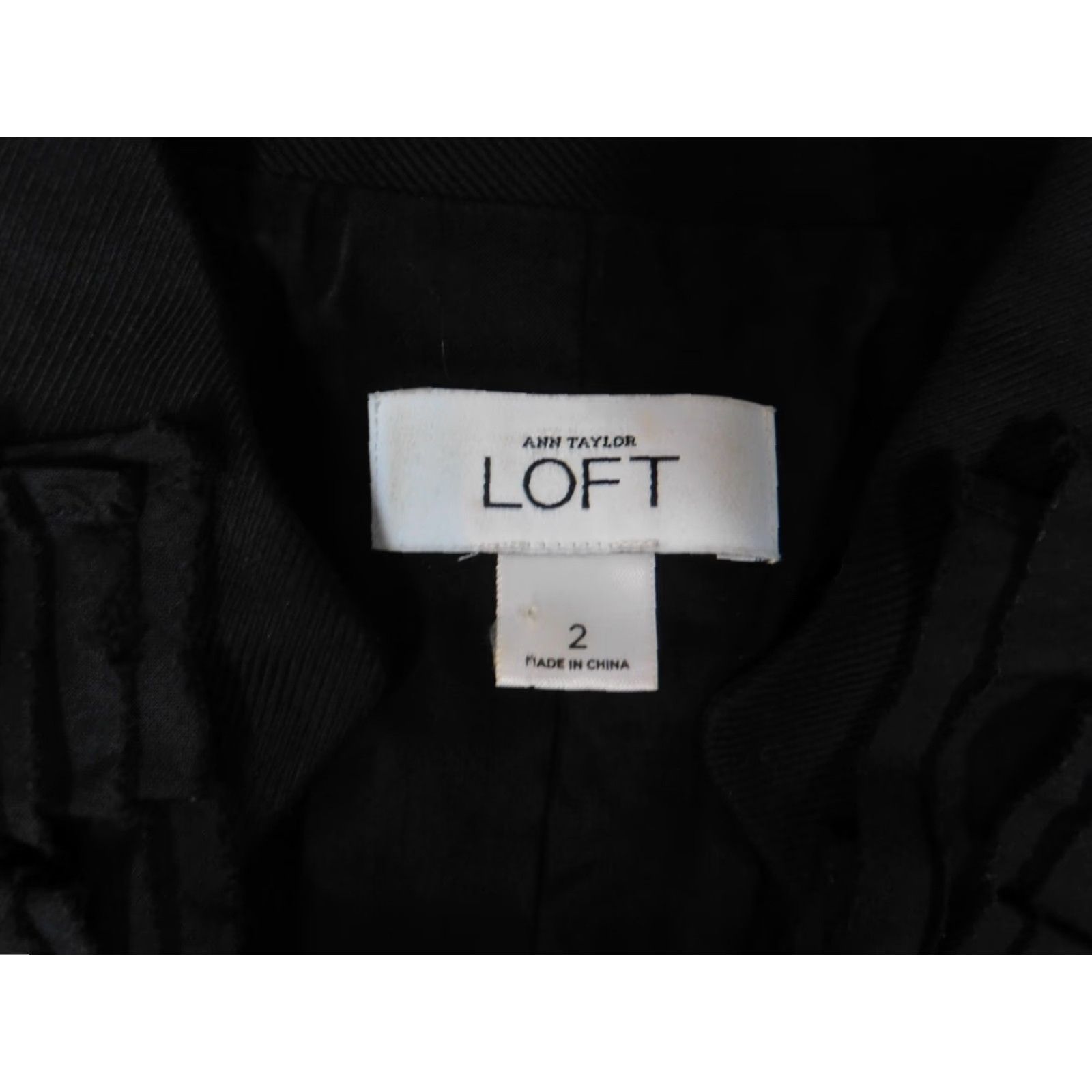 Ann Taylor Ann Taylor Loft Womens Jacket 2 Black Casual Hook Size XS / US 0-2 / IT 36-38 - 5 Thumbnail