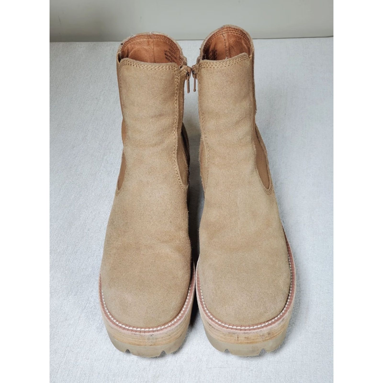 Free People Free People Jeffrey Campbell Preston Platform Ankle Boot Sand Suede US 8.5 Womens Size US 9 / IT 39 - 7 Thumbnail