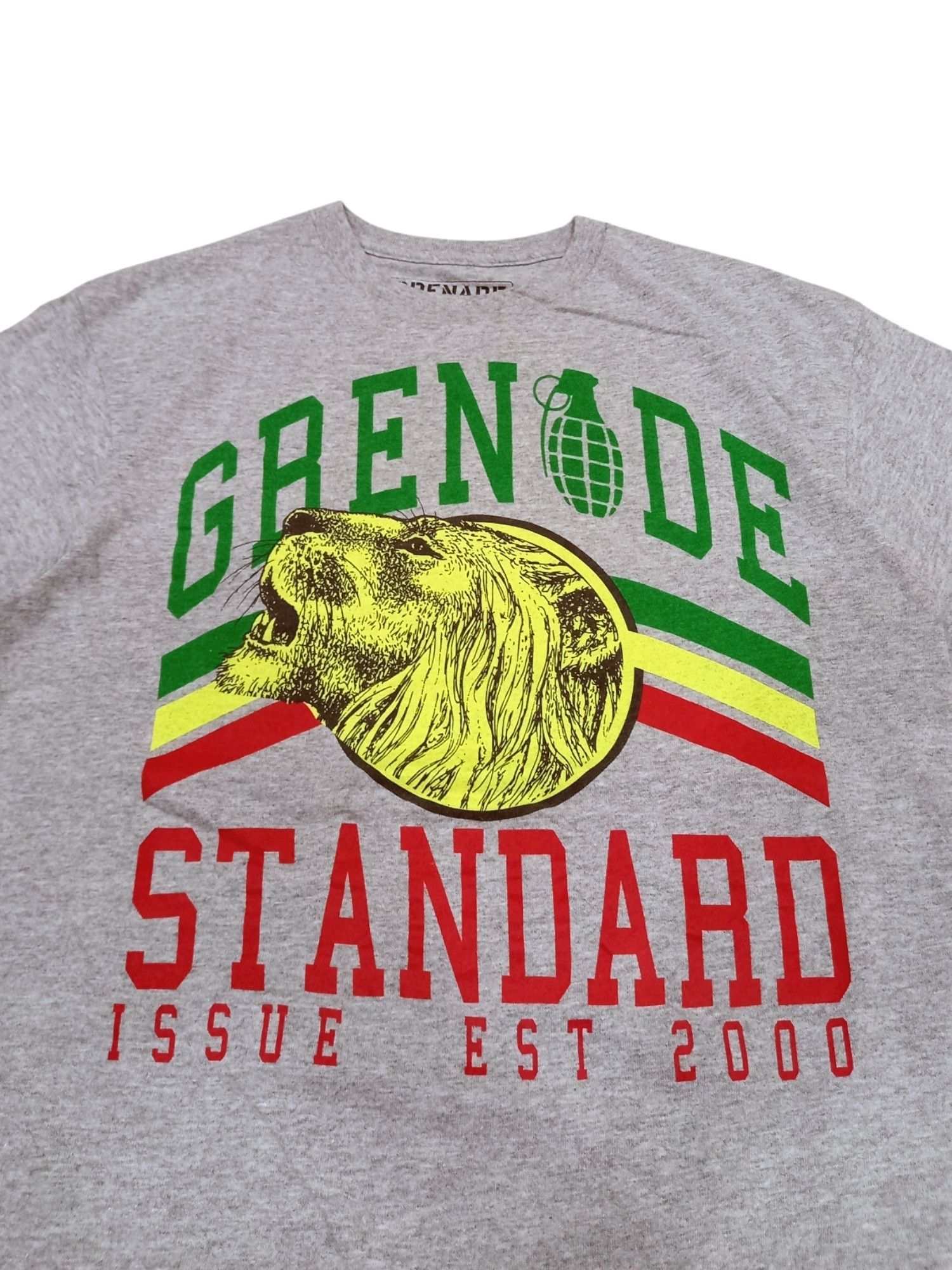 Grenade Rare! Y2K Grenade Skate Streetwear Lion Rasta Tee Size US M / EU 48-50 / 2 - 2 Thumbnail