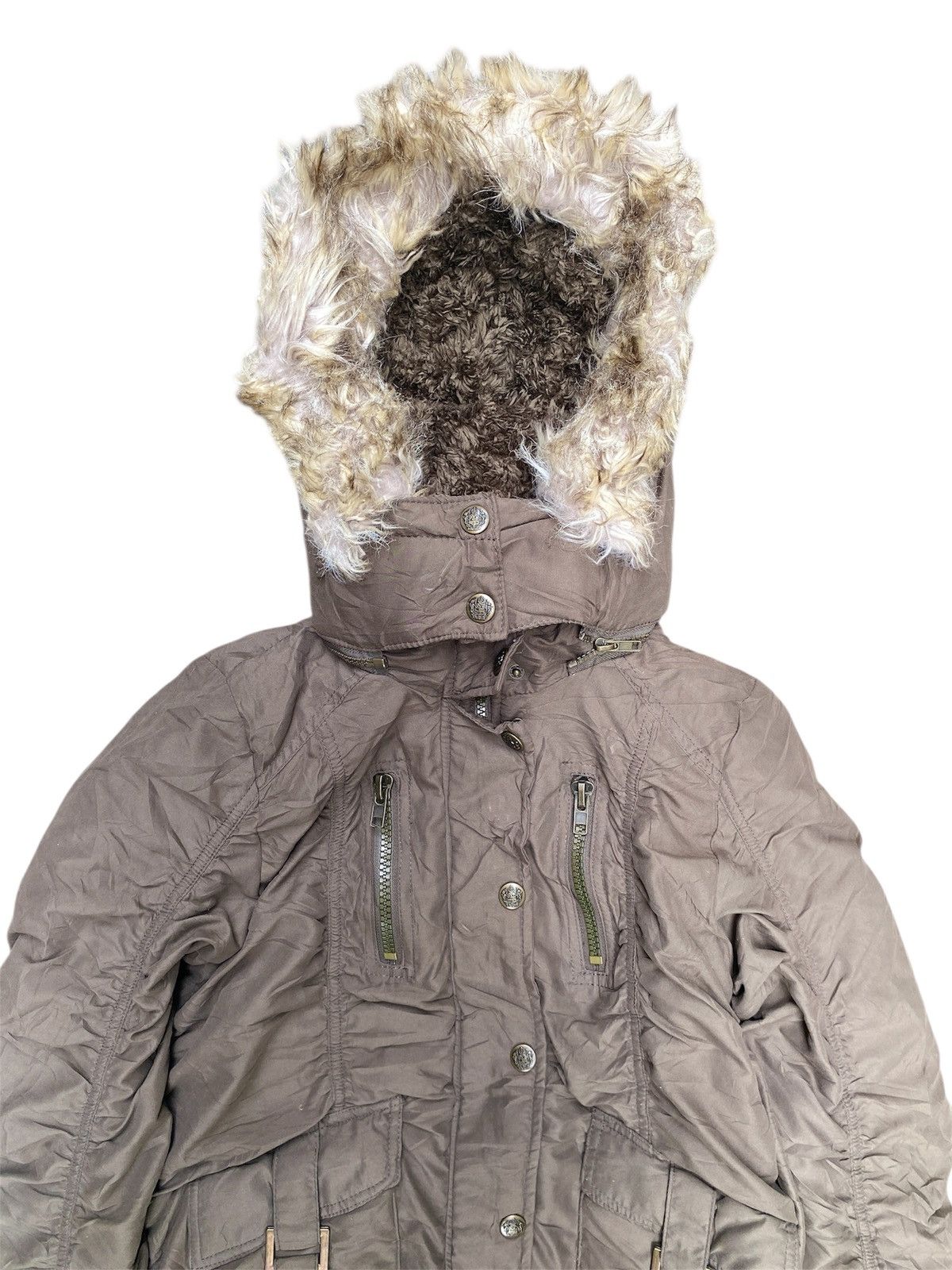 Hysteric Glamour × If Six Was Nine × Le Grande Bleu (L.G.B.) Japanese Rote Rose Faux Fur Wrinkle Jacket Size US M / EU 48-50 / 2 - 4 Thumbnail