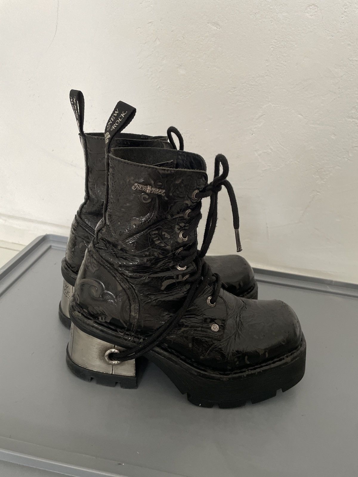 New Rock NEW ROCK metallic heal with hole EU38 Size US 8 / IT 38 - 3 Thumbnail
