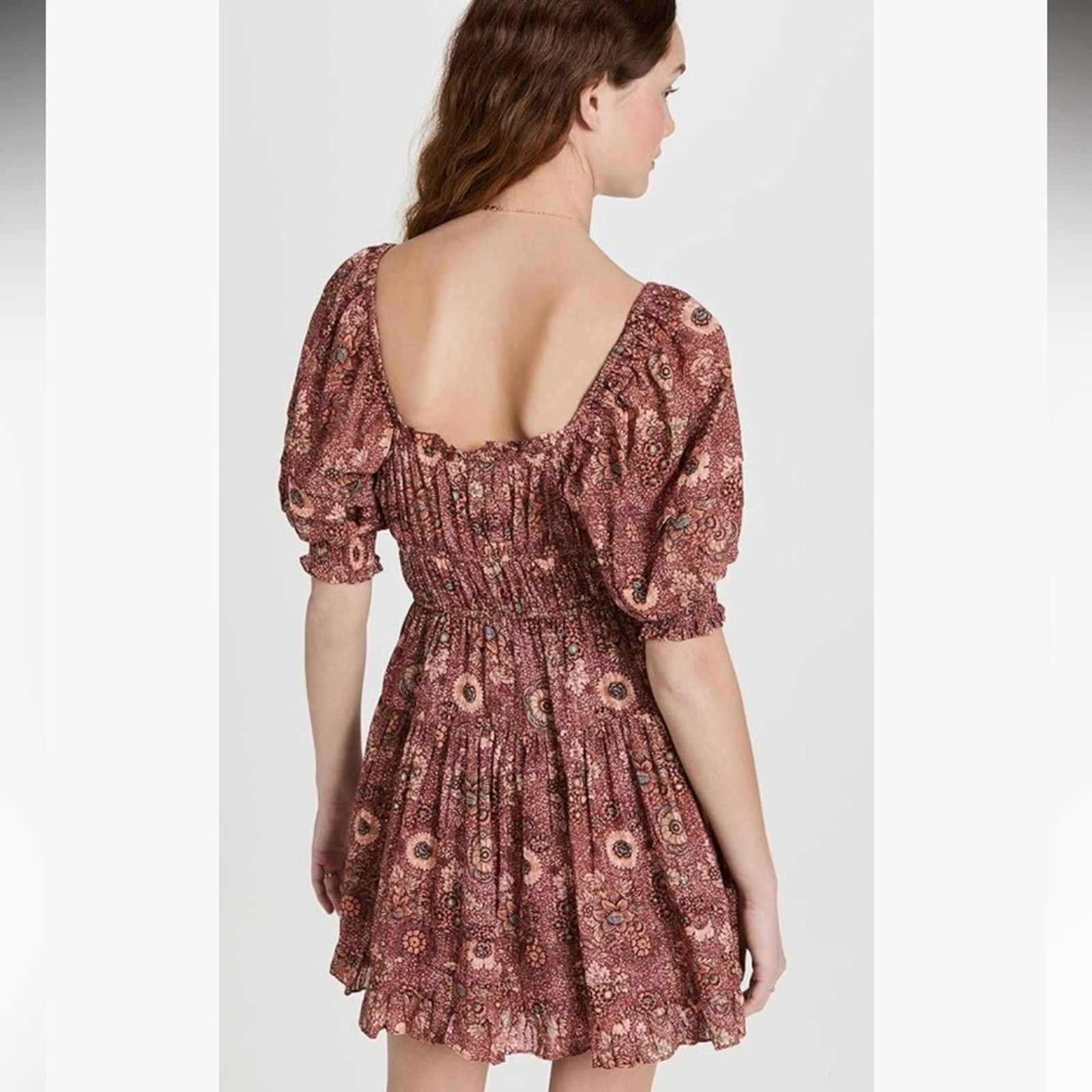 Ulla Johnson Ulla Johnson Juniper Dress - Size 4 - Brown/Red Size S / US 4 / IT 40 - 3 Thumbnail