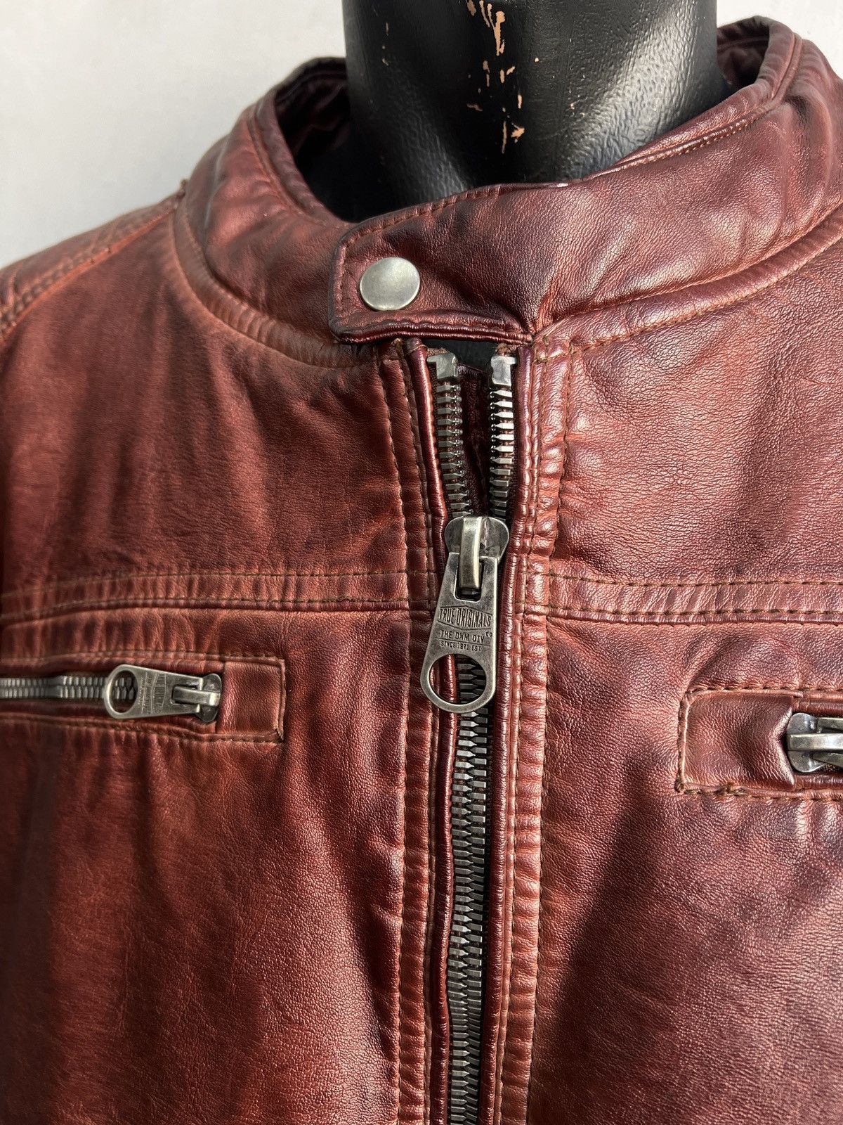 14th Addiction Racing zipper 14th addiction style leather moto jacket y2k Size US XL / EU 56 / 4 - 5 Thumbnail