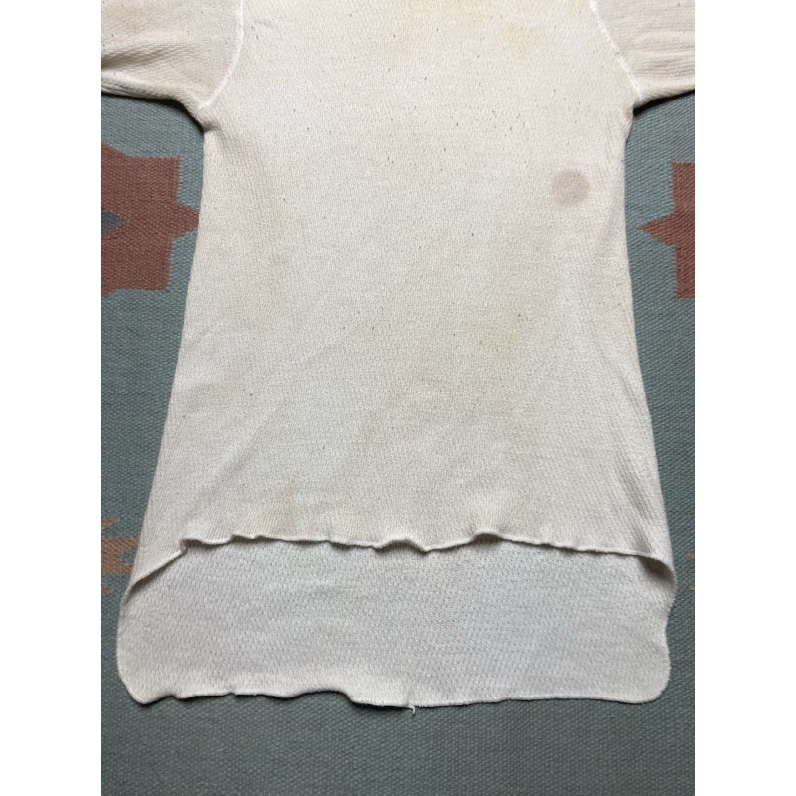 Vintage VINTAGE waffle knit thermal shirt long sleeve JE Morgan stained grunge large Size US L / EU 52-54 / 3 - 4 Thumbnail