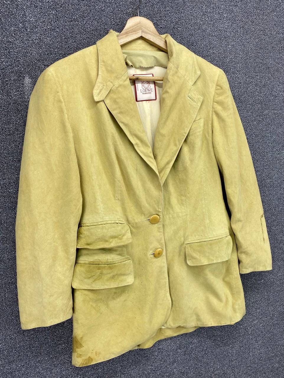 Loewe Vintage Loewe Madrid Leather Blazer Coats Jacket Size M / US 6-8 / IT 42-44 - 2 Thumbnail