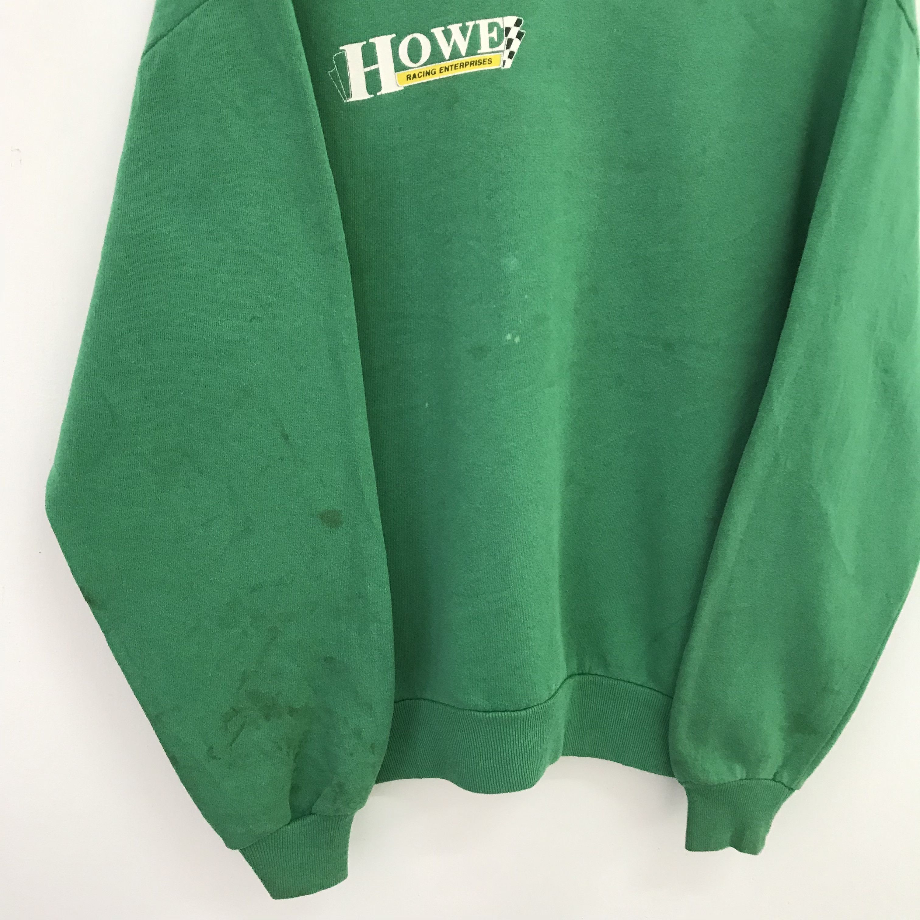 Howe Vintage 90's Howe Racing Green Sweatshirt - 568 Size US XL / EU 56 / 4 - 5 Thumbnail