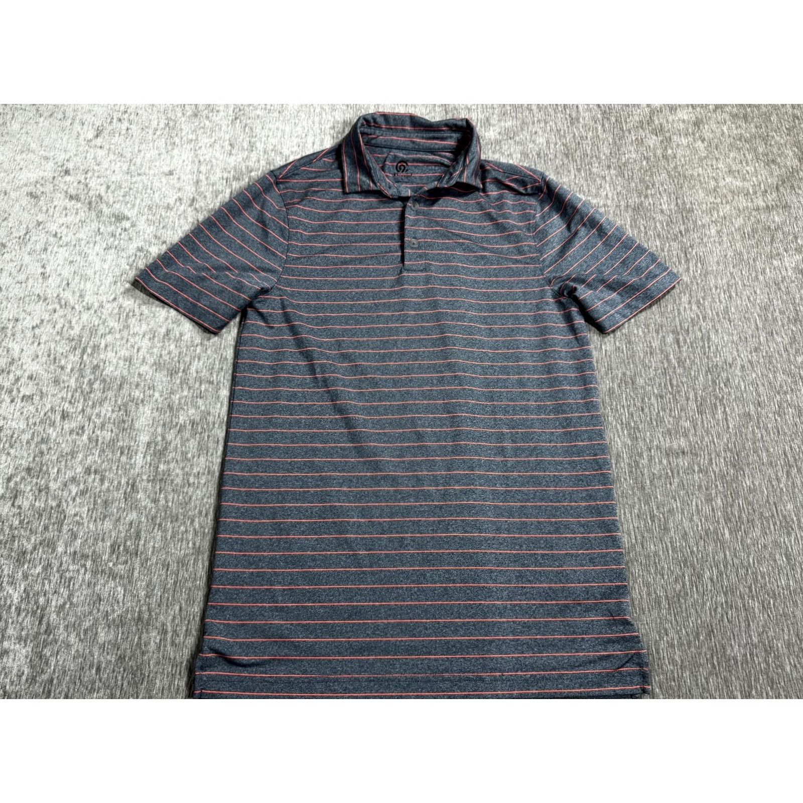 Champion Champion Polo Shirt Mens Small Gray Striped Stretch Performance Golf Casual Size US S / EU 44-46 / 1 - 2 Thumbnail