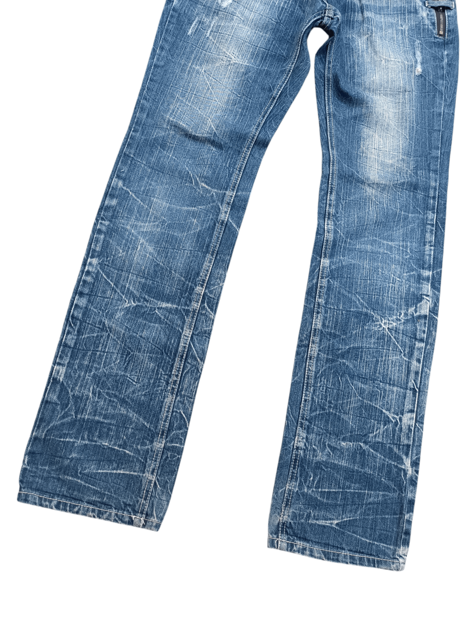 Japanese Brand FLARED 🔥 BLOW BY BLUE FLASH FADED JEANS Size US 31 - 6 Thumbnail