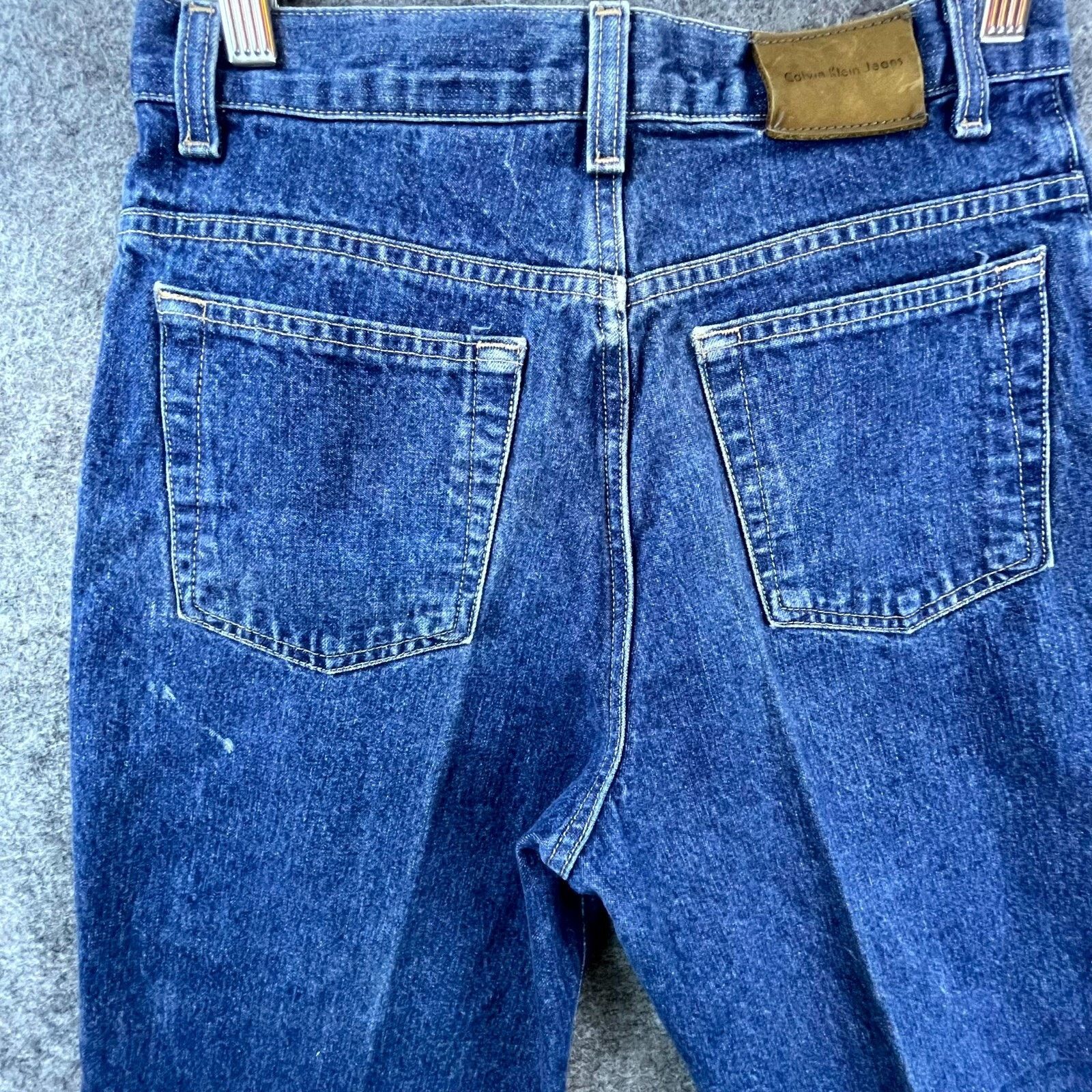 Calvin Klein Vintage Calvin Klein Jeans Womens 14 Indigo Loose Fit 90s 80 Size 36" / US 14 / IT 50 - 11 Thumbnail