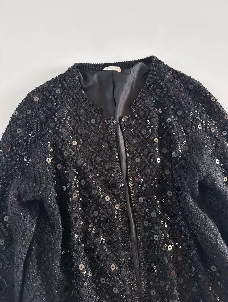 Dries Van Noten dries van noten Heavy stitching bead cardigan 2504-Nextarro Size US M / EU 48-50 / 2 - 2 Thumbnail