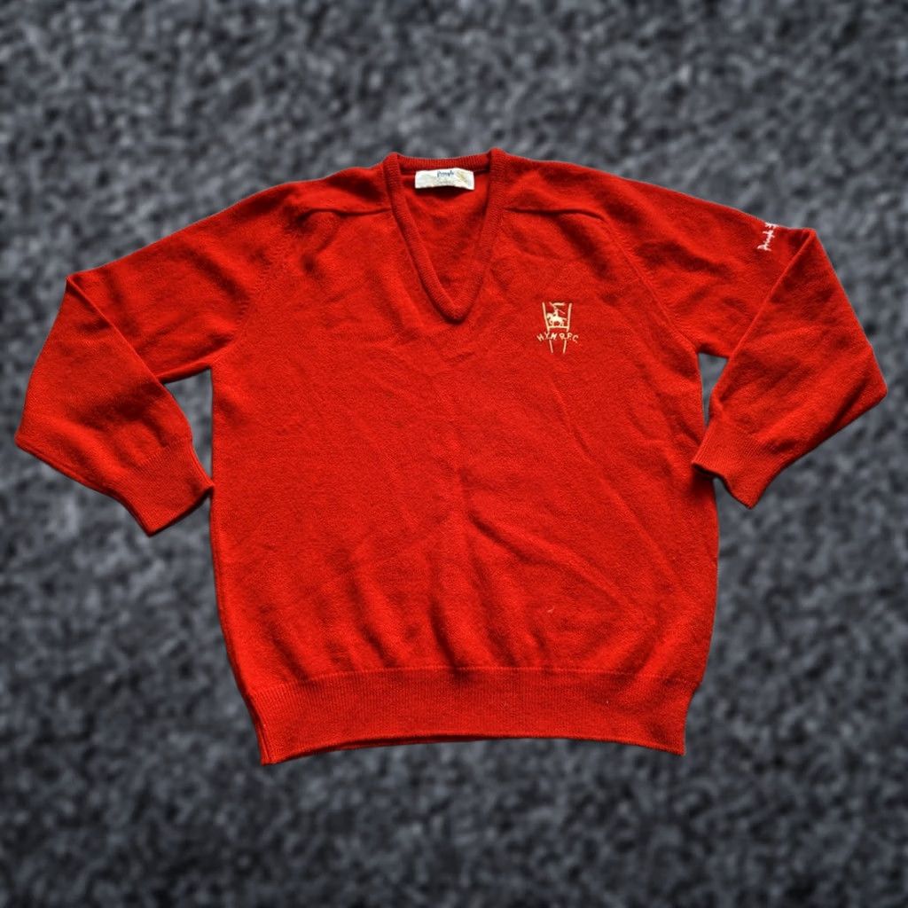 Vintage Pringle Sweater Mens Regular Wool Red 44 Rugby Sports Shirt Size US XXL / EU 58 / 5 - 1 Thumbnail
