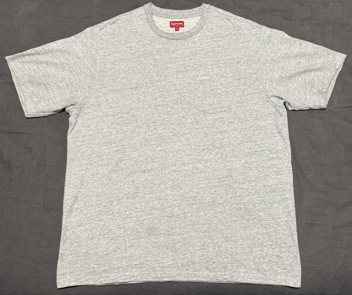 Image of Supreme Pocket T-Shirt in Grey, Men's (Size XL)