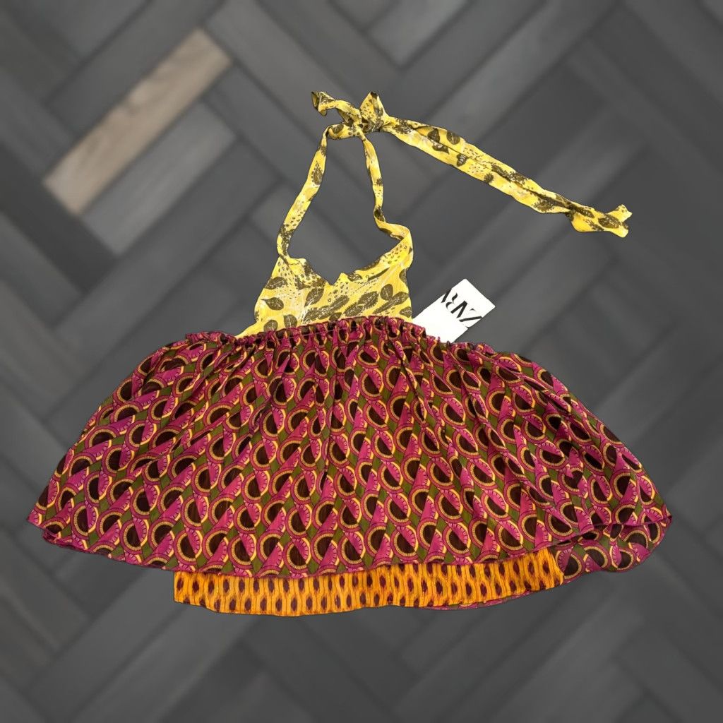 Zara Zara Halter Top Womens XS Multicolor Lightweight Casual Boho NWT Size XS / US 0-2 / IT 36-38 - 1 Thumbnail
