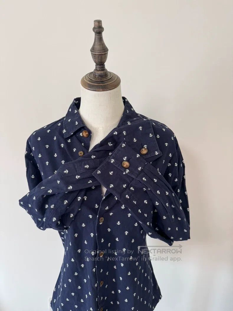 Vivienne Westwood Vivienne Westwood Blue-gray shirt with a anchor design, in Size M / US 6-8 / IT 42-44 - 3 Thumbnail