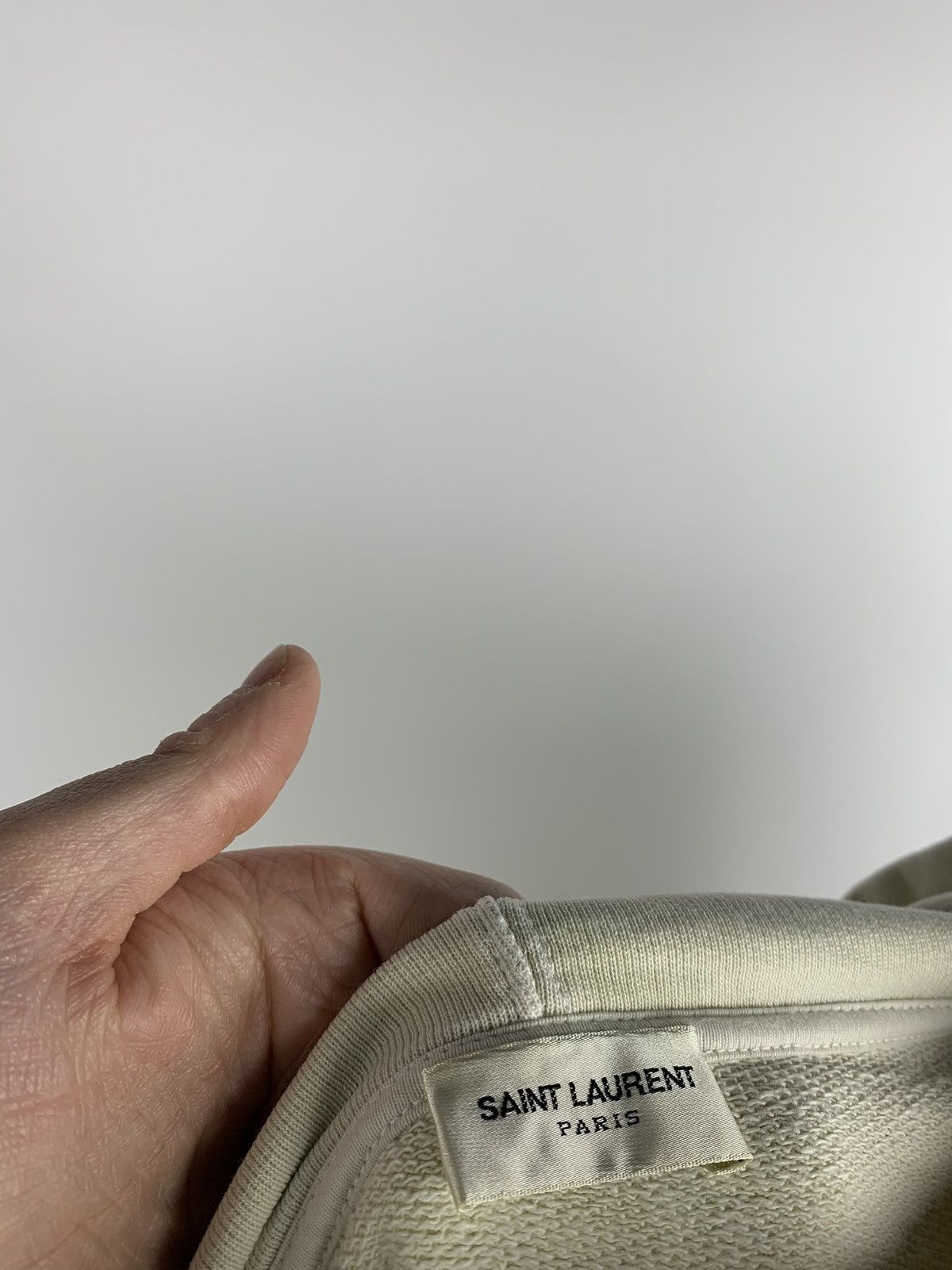 Saint Laurent Paris Saint Laurent Paris Hoodie Men’s Size M Cream Size US M / EU 48-50 / 2 - 8 Thumbnail