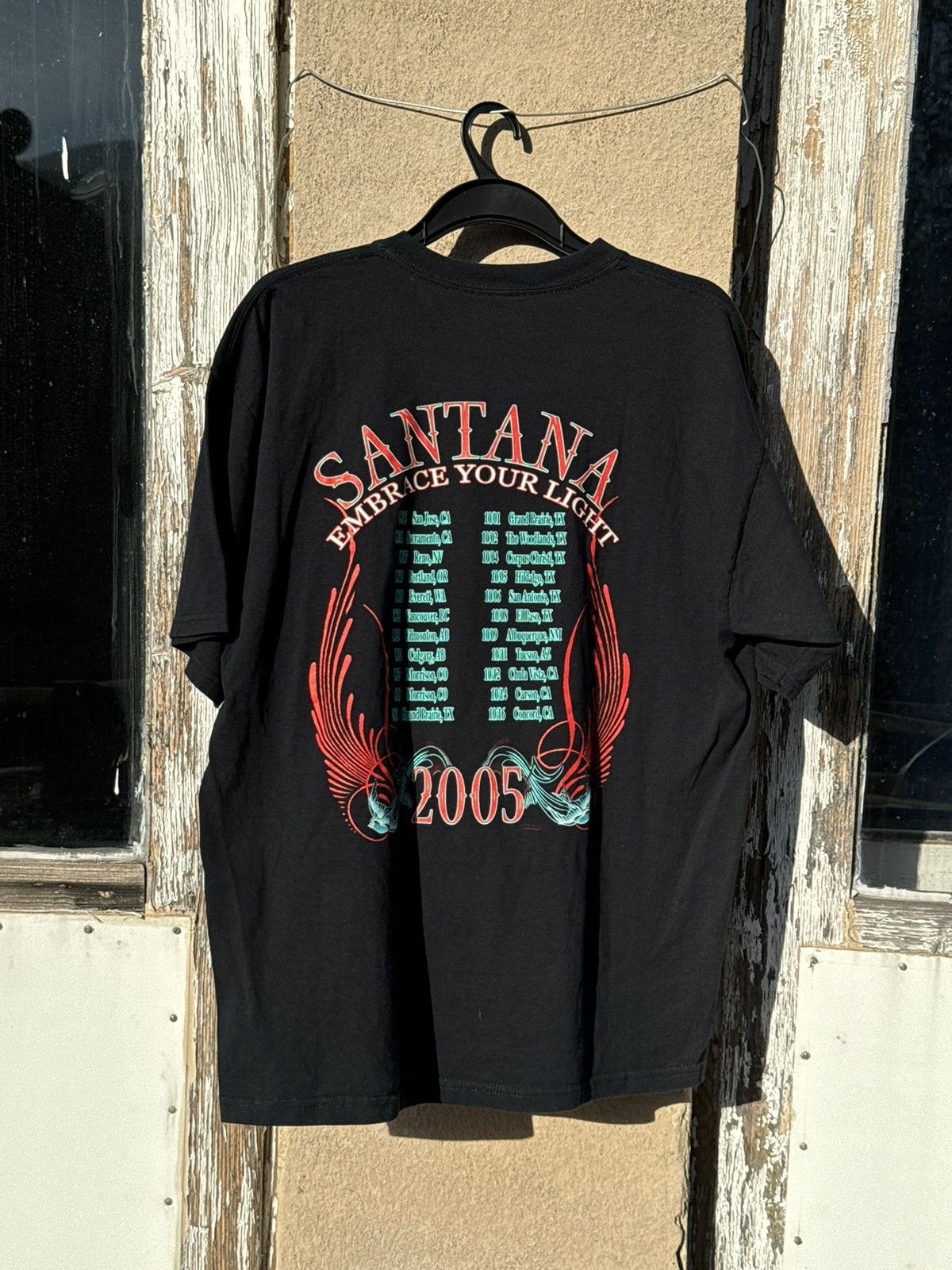 Band Tees × Vintage Vintage 2005 Carlos santana tshirt tour tee Size US XL / EU 56 / 4 - 7 Thumbnail