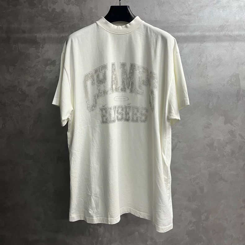 Balenciaga Balenciaga 24 White Letter Print T-Shirt - dmc Size US M / EU 48-50 / 2 - 1 Thumbnail