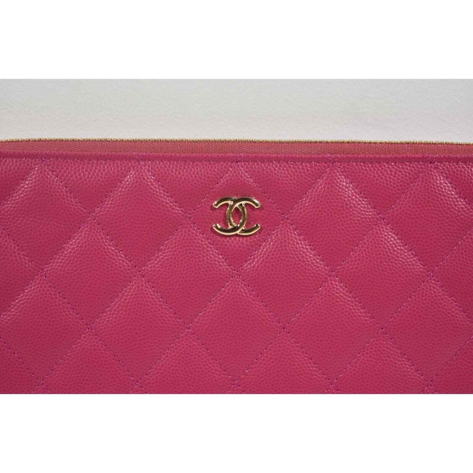 Chanel Chanel Classic Gold CC Zipper Pouch O Case Medium Bag Size ONE SIZE - 4 Thumbnail