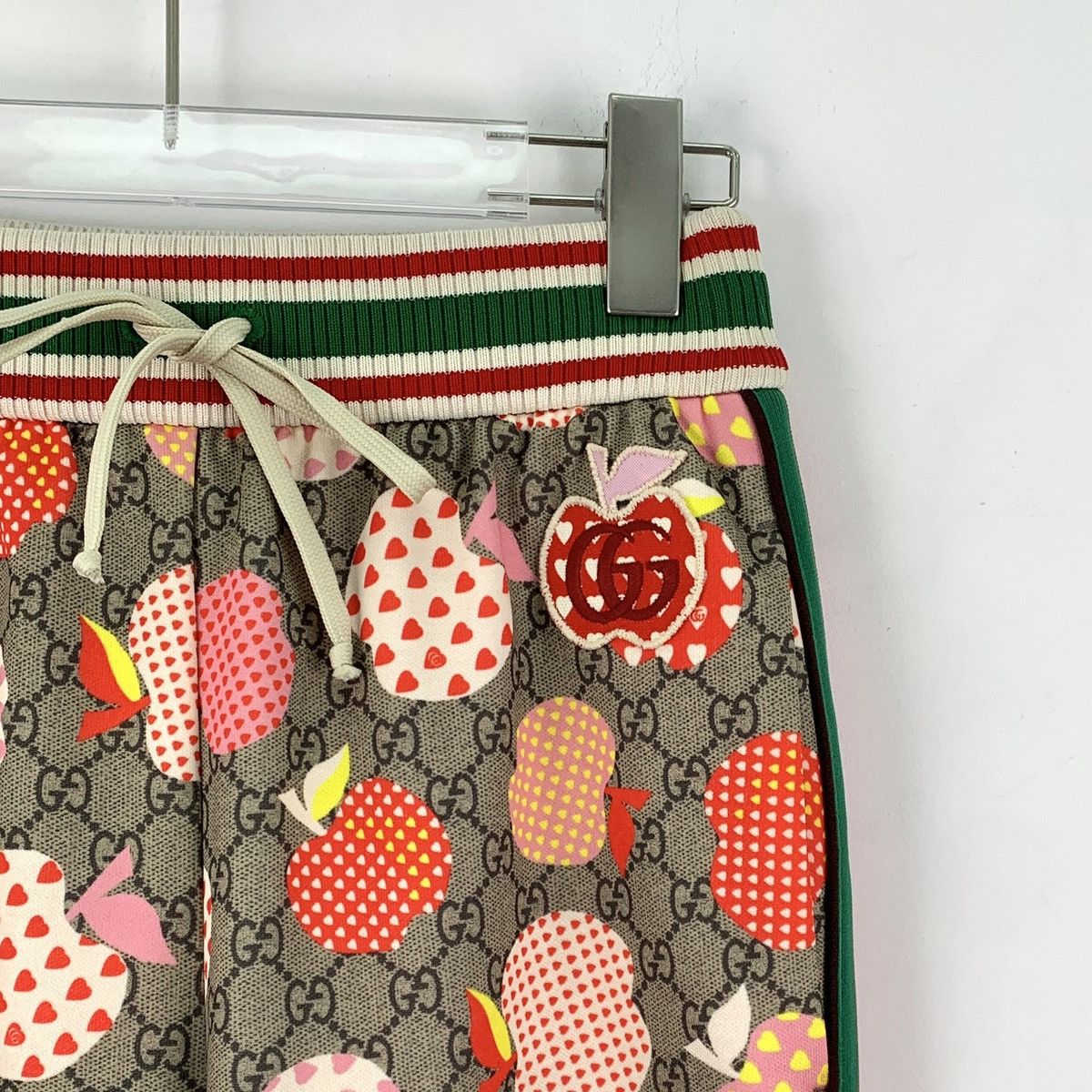 Gucci Gucci Apple Logo Jacquard All-over Print Sweatpants K26WX Size 26" / US 2 / IT 38 - 3 Thumbnail