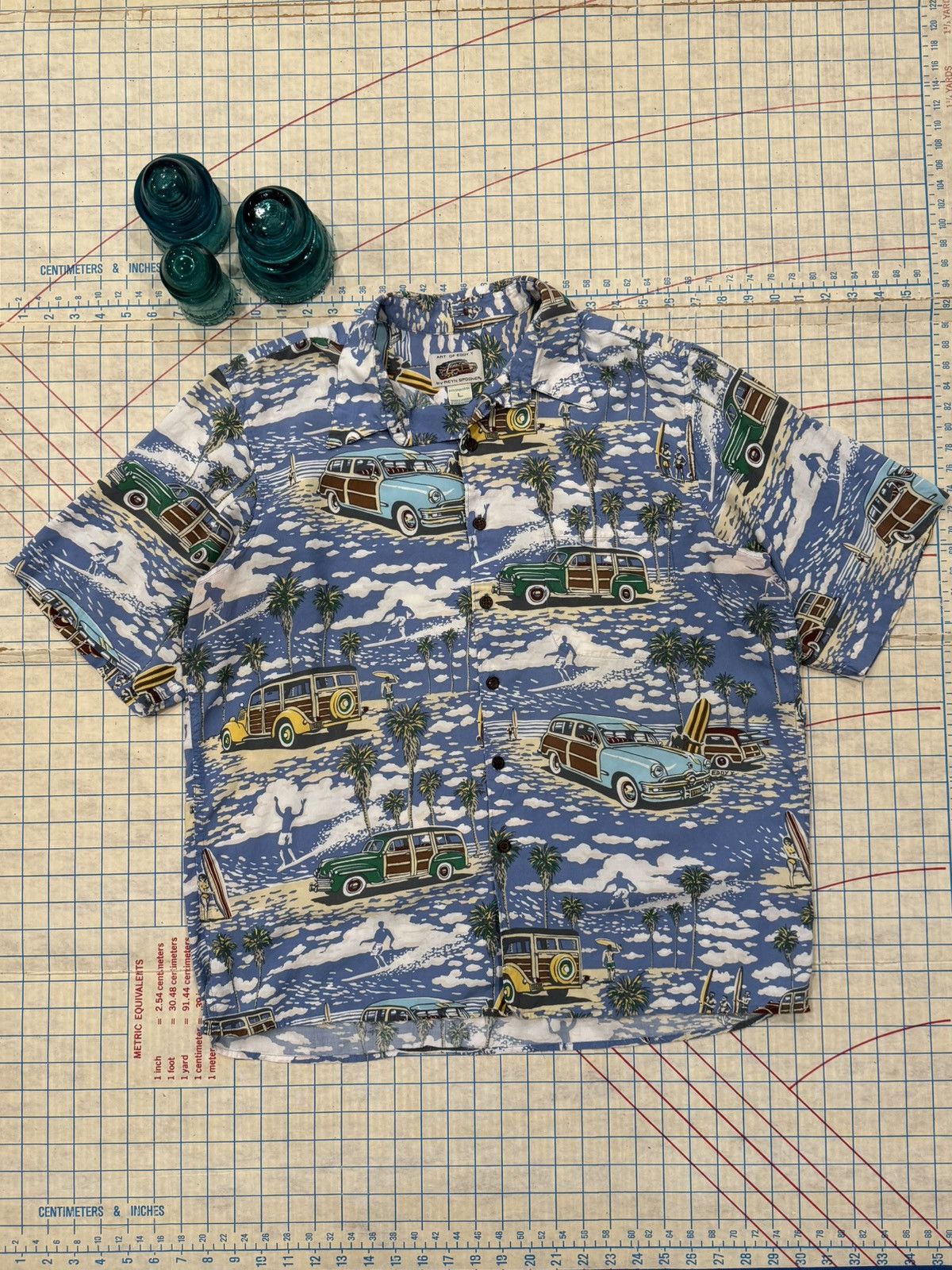 Reyn Spooner Reyn Spooner Art of Eddy Y Hawaiian Rayon Button Up SS SizeL Size US L / EU 52-54 / 3 - 1 Thumbnail