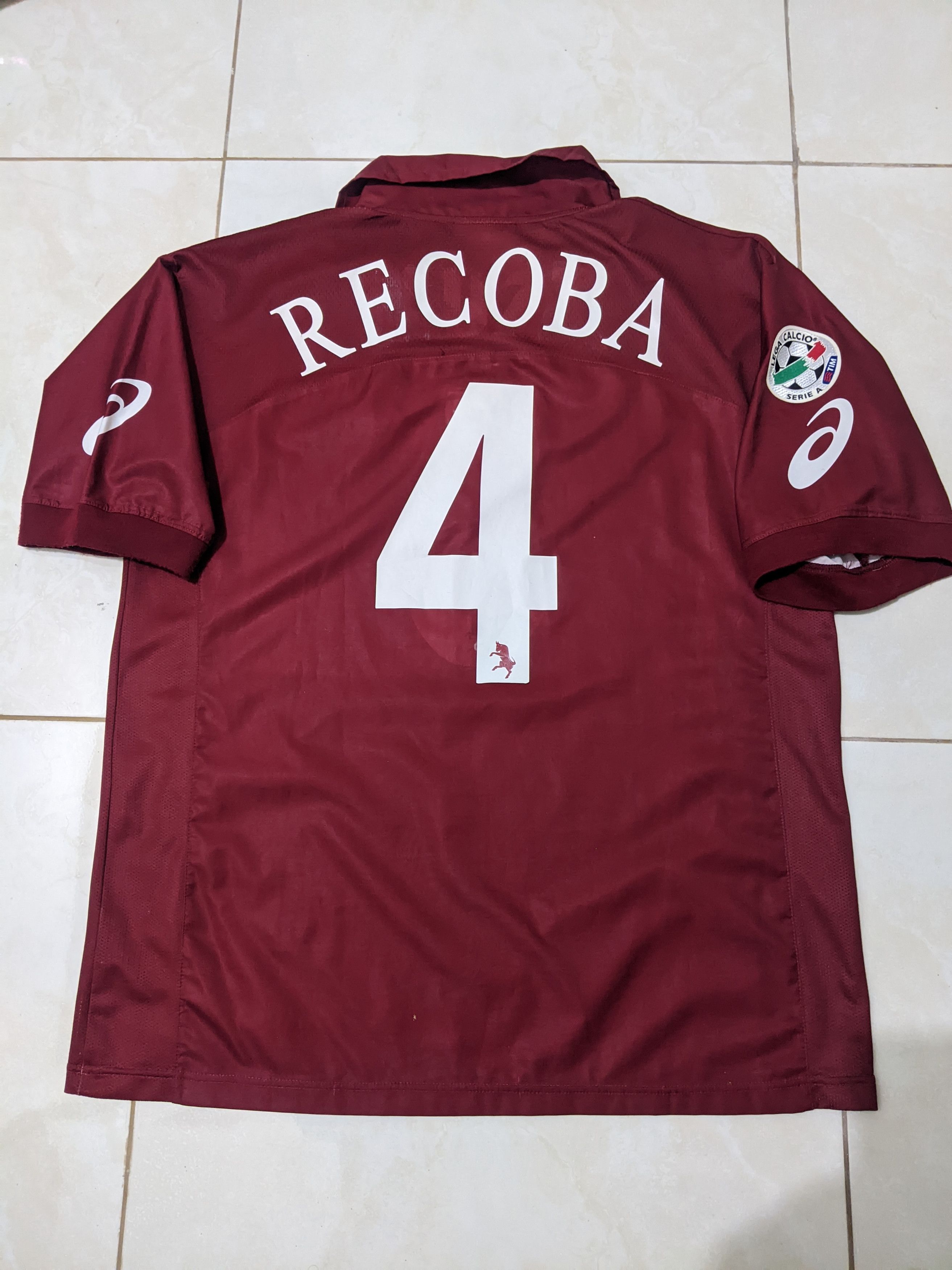 Asics Jersey Torino 2005-07 home recoba football shirt Size US L / EU 52-54 / 3 - 2 Thumbnail