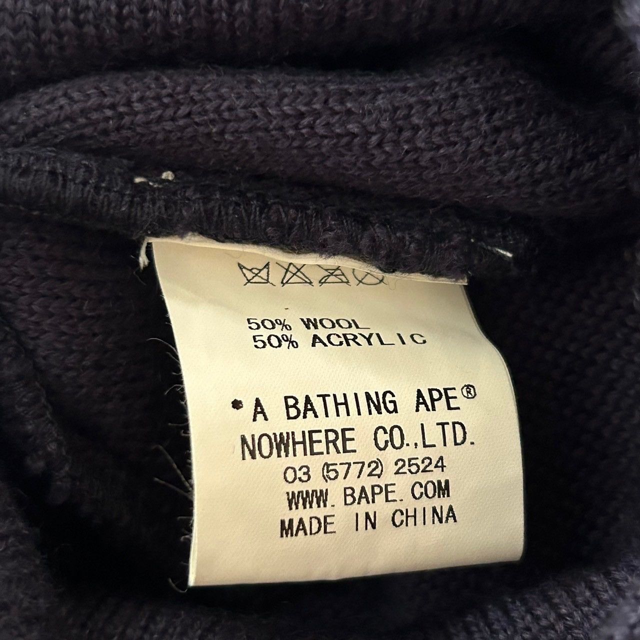 Bape × Nigo A Bathing Ape Bape Beanie Size ONE SIZE - 4 Thumbnail