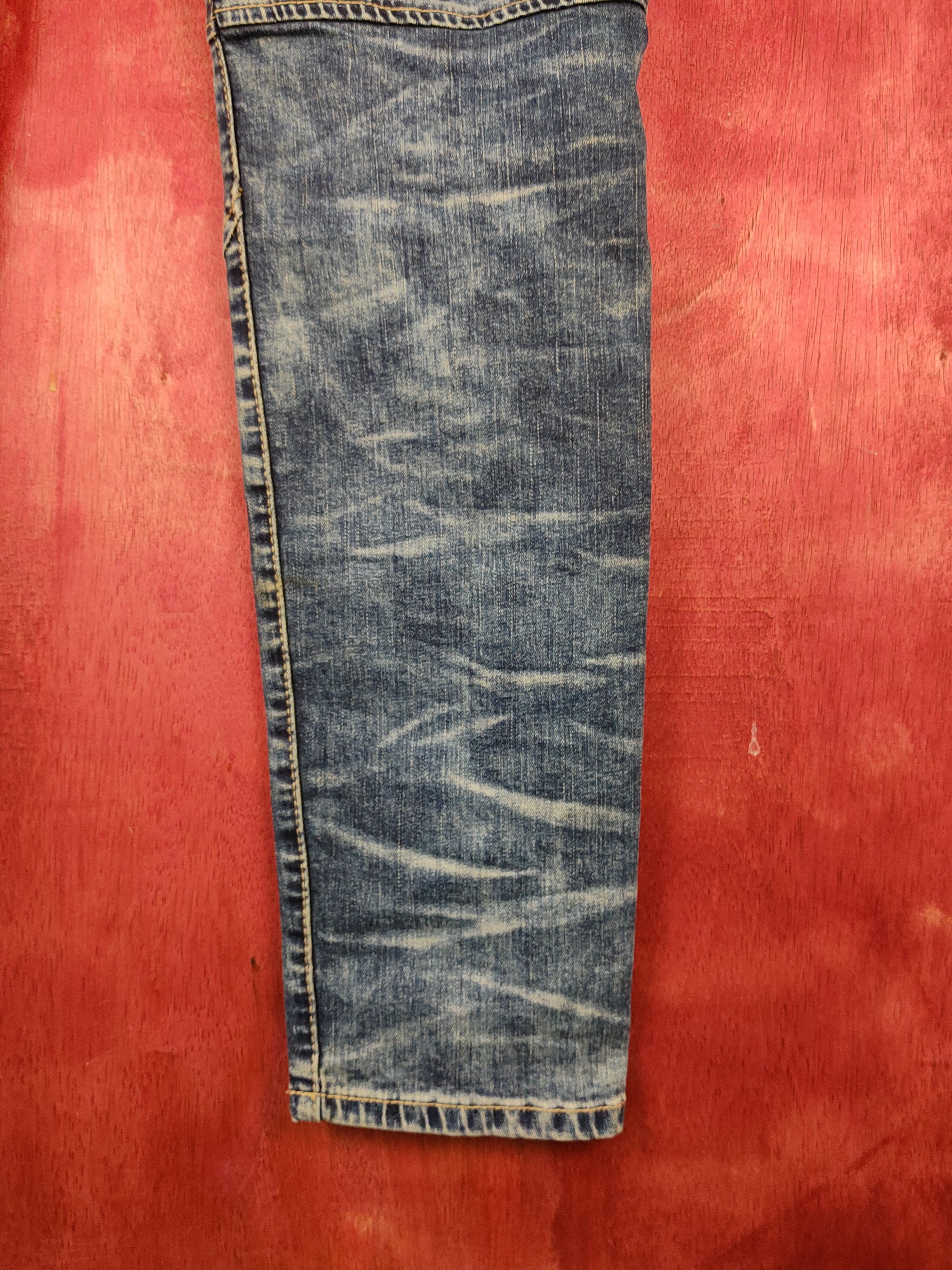 Japanese Brand Victorious bikers Distressed Ripped Skinny Jeans #S2309 Size US 34 / EU 50 - 13 Thumbnail