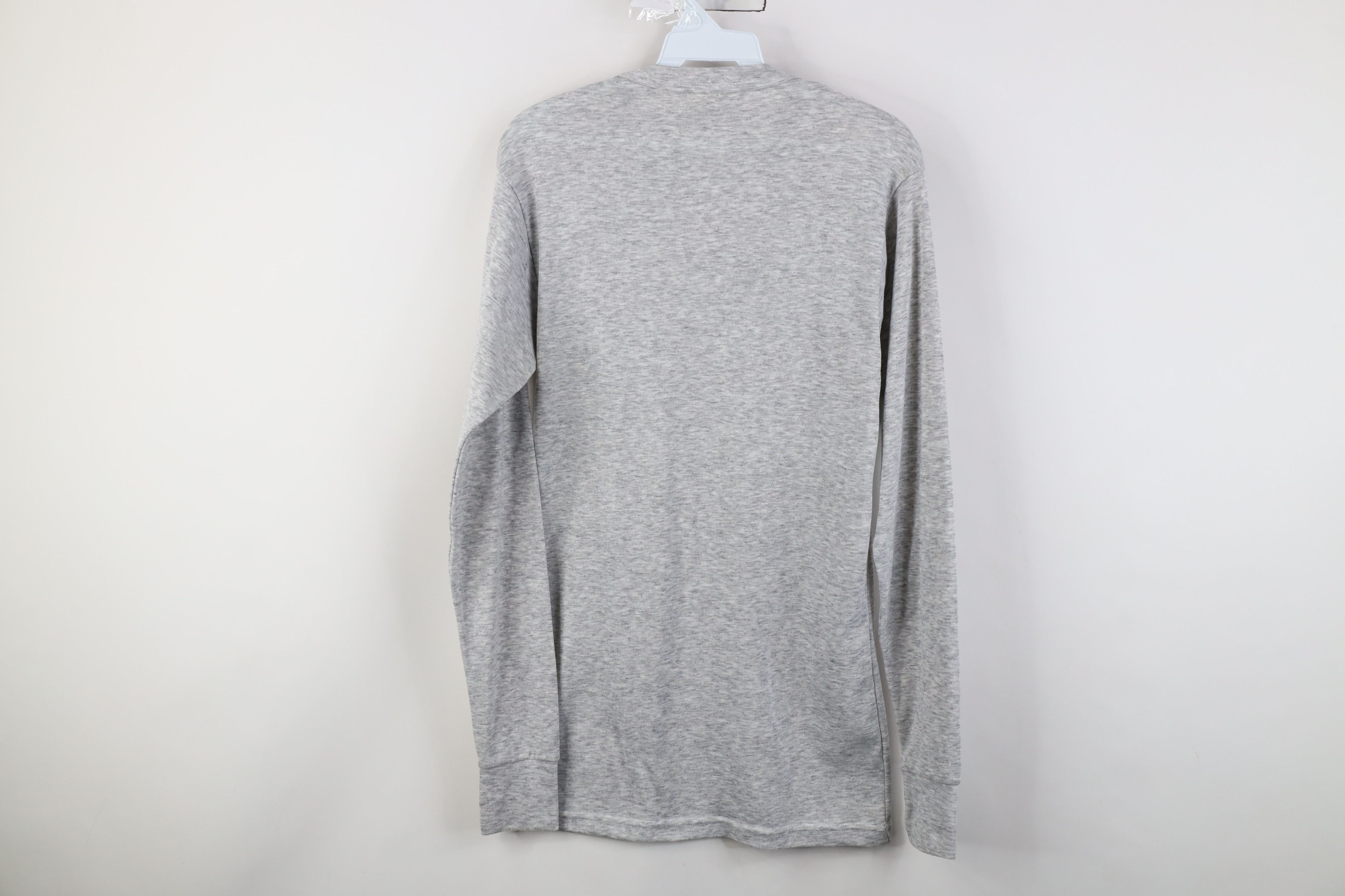 Vintage Vintage 90s Streetwear Knit Long Sleeve T-Shirt Gray USA Size US M / EU 48-50 / 2 - 8 Thumbnail