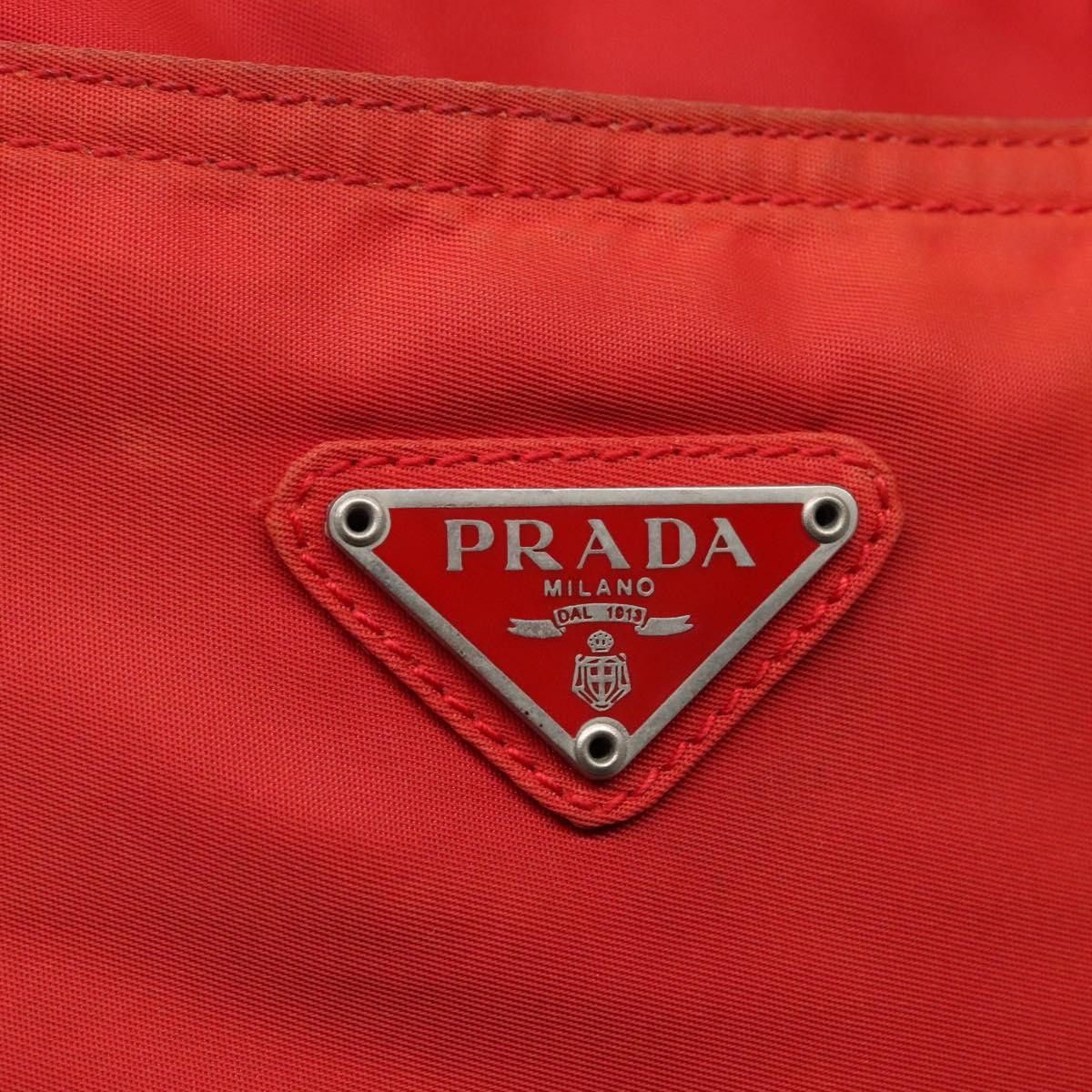 Prada PRADA Tote Bag Nylon Red Size ONE SIZE - 14 Thumbnail