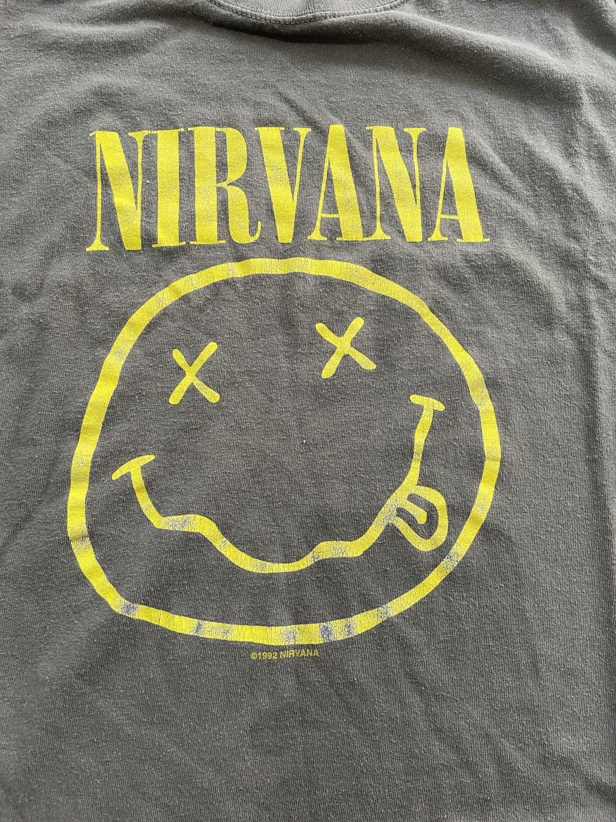 Band Tees × Nirvana × Vintage Nirvana Smiley Face Band Tee Size US XXL / EU 58 / 5 - 2 Thumbnail