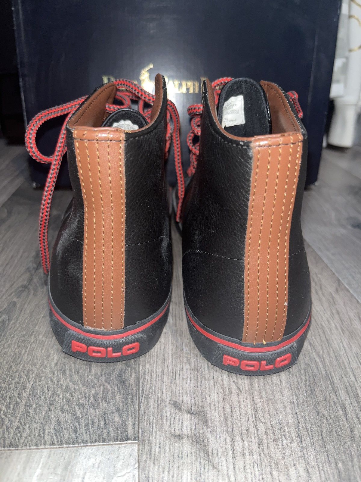 Polo Ralph Lauren Polo Ralph Lauren Cantor High II Tumbled Leather Shoes Size US 10 / EU 43 - 3 Thumbnail