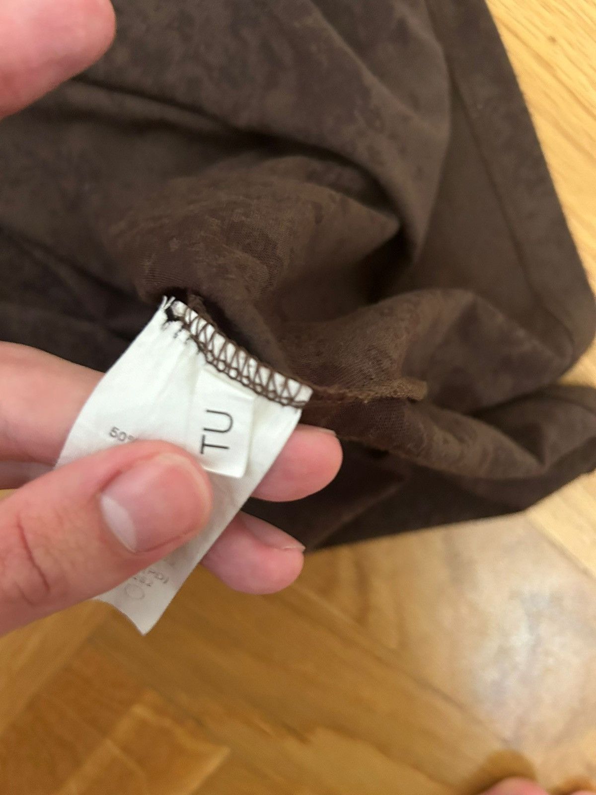 Tom Ford × Vintage Mesh ish brown shirt Size US S / EU 44-46 / 1 - 2 Thumbnail