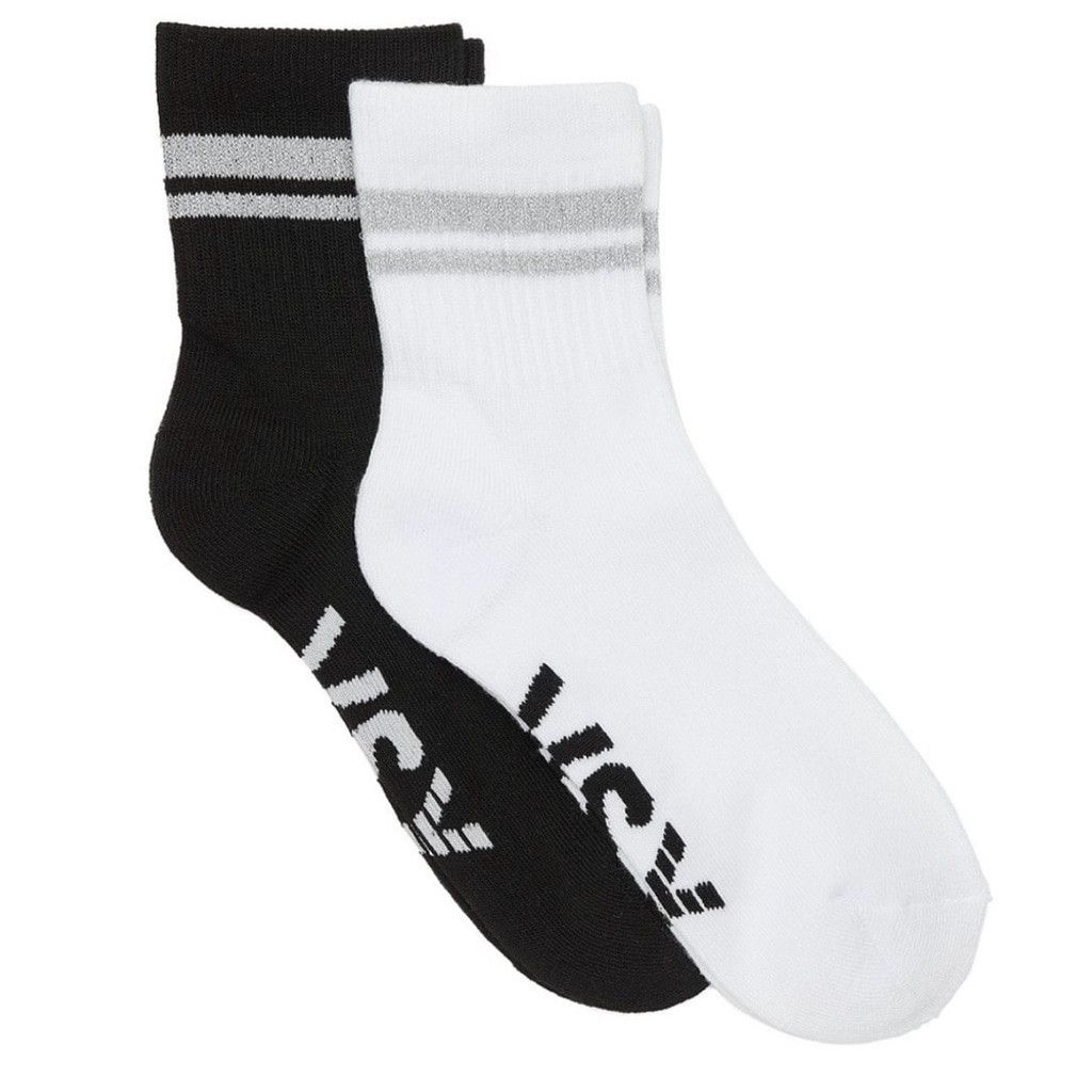 Victoria's Secret Victoria’s Secret VSX Quarter Socks 2-Pack NWT Black White Size ONE SIZE - 1 Thumbnail