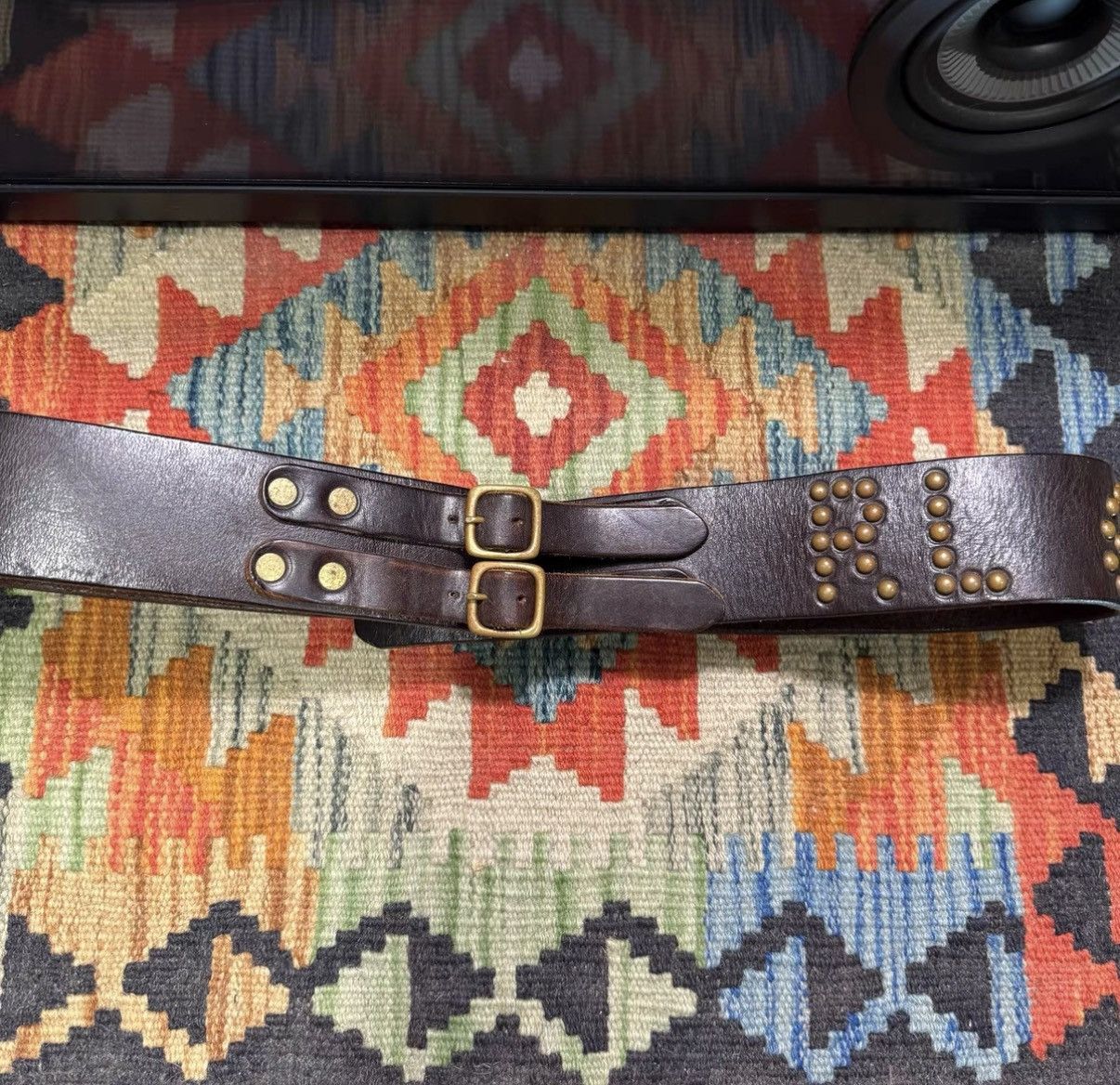 Polo Ralph Lauren Ralph Lauren Polo RL Double Buckle Belt K22 Size 34 - 2 Thumbnail