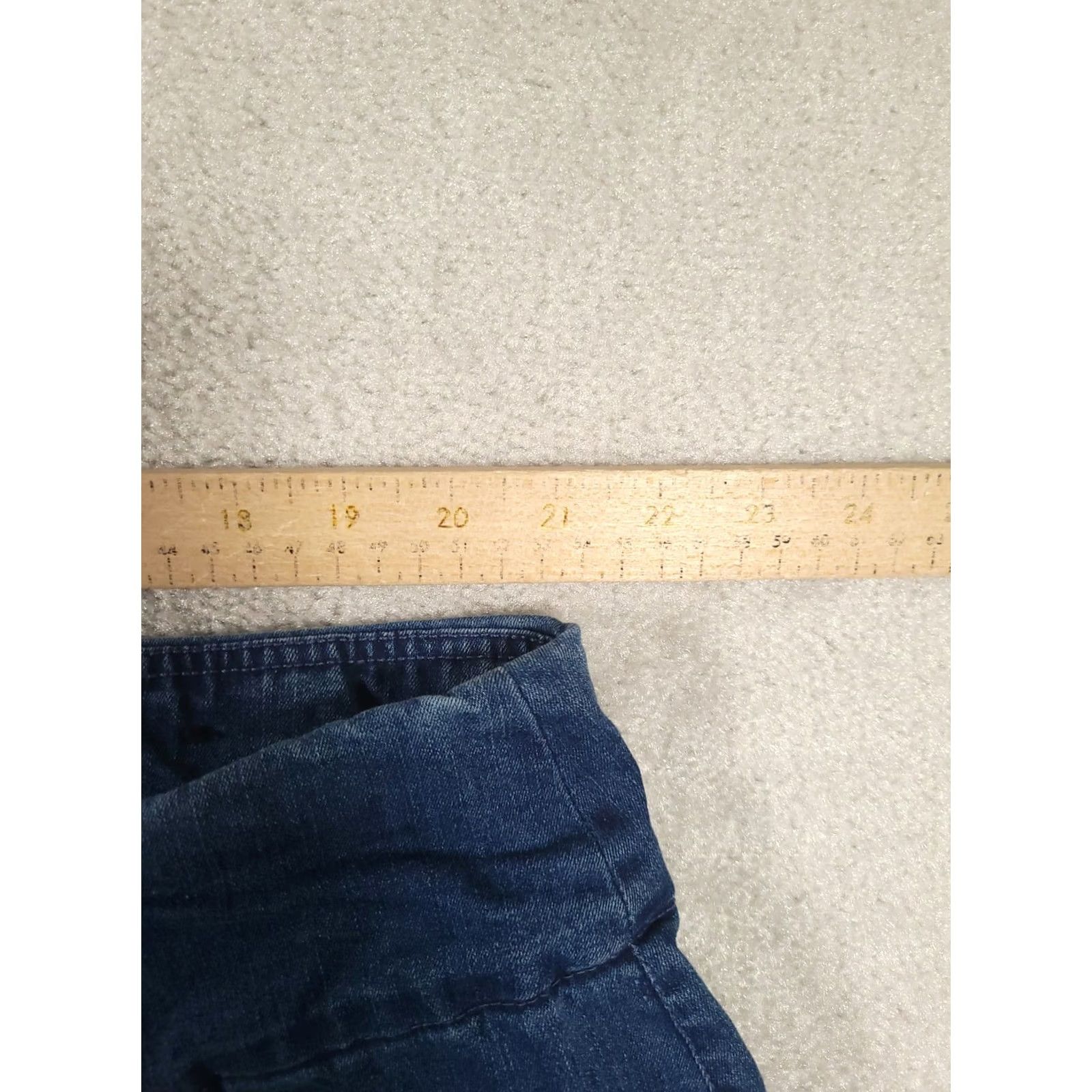 Vintage Alfred Dunner Pants DIN Denim Blue 22W Plus Pull On Straight Leg Vintage: No (adapted to rules) Size 40" / US 18 - 4 Thumbnail