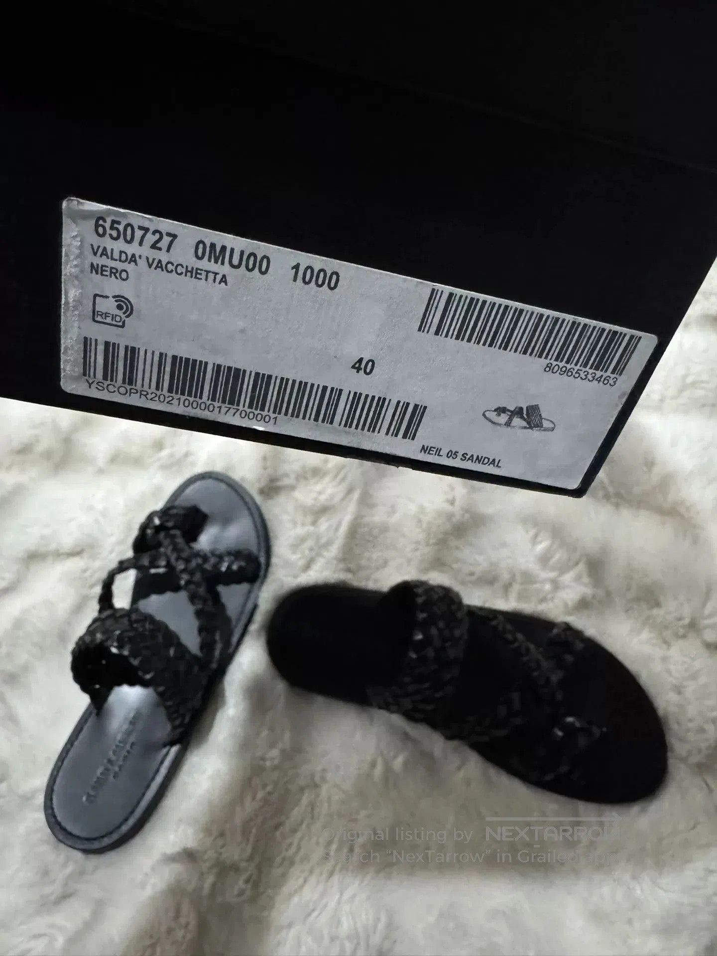 Saint Laurent Paris Saint Laurent Woven Slipper Sandals. Size US 7 / EU 40 - 8 Thumbnail