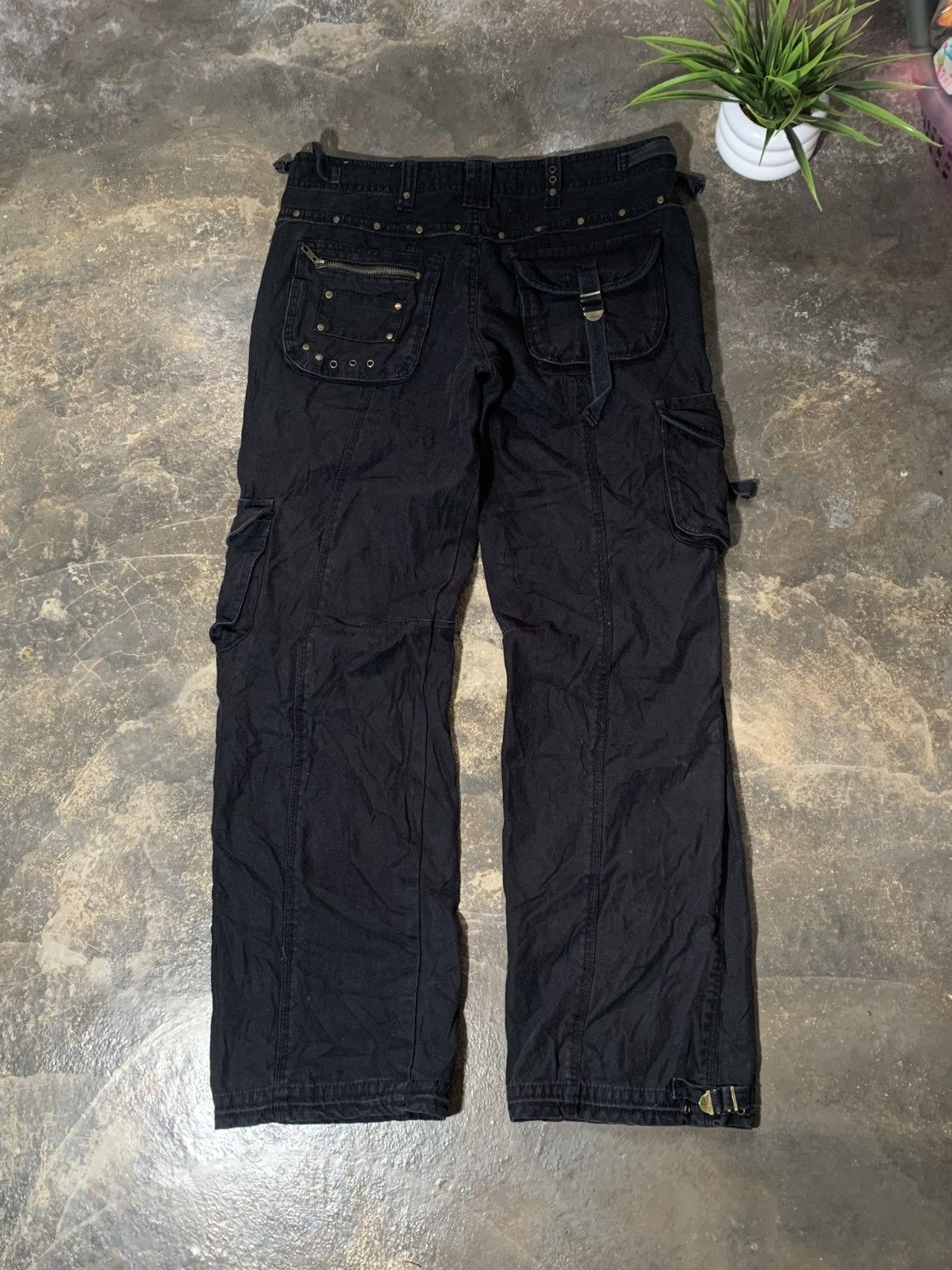 GOA Dom Play Multipocket Studded Pants Goa Inpsired Size US 30 / EU 46 - 5 Thumbnail