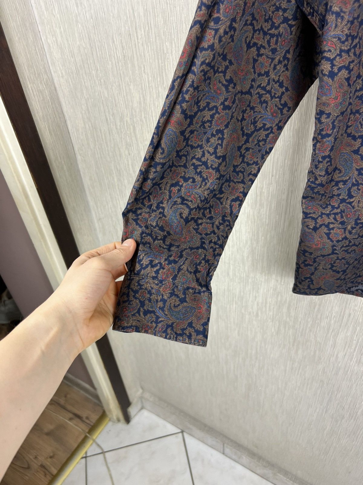 Gant Vintage 80s Gant baroque pattern retro pocket shirt cotton Size US M / EU 48-50 / 2 - 13 Thumbnail