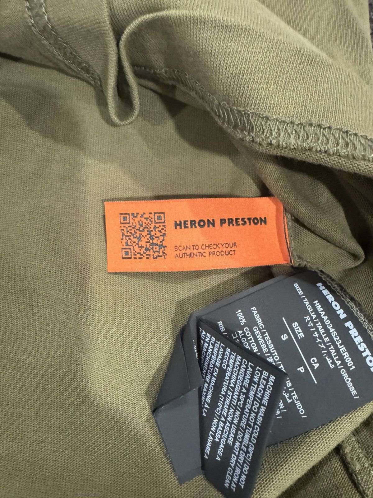 Heron Preston HERON PRESTON HPNY EMB TEE IN OLIVE Size US S / EU 44-46 / 1 - 5 Thumbnail
