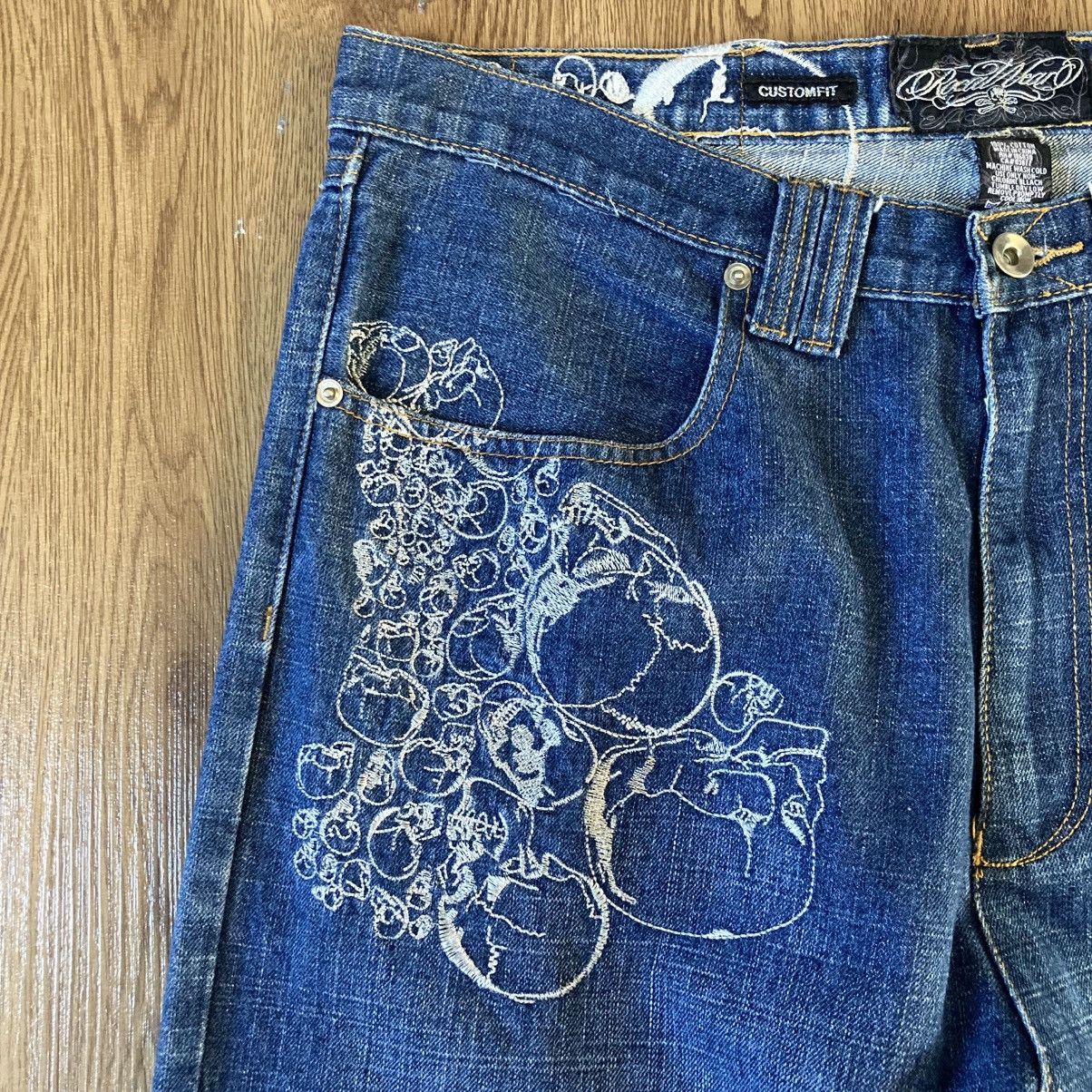Rocawear Vintage Rocawear Skull Embroidery Baggy Jeans Size US 36 / EU 52 - 6 Thumbnail