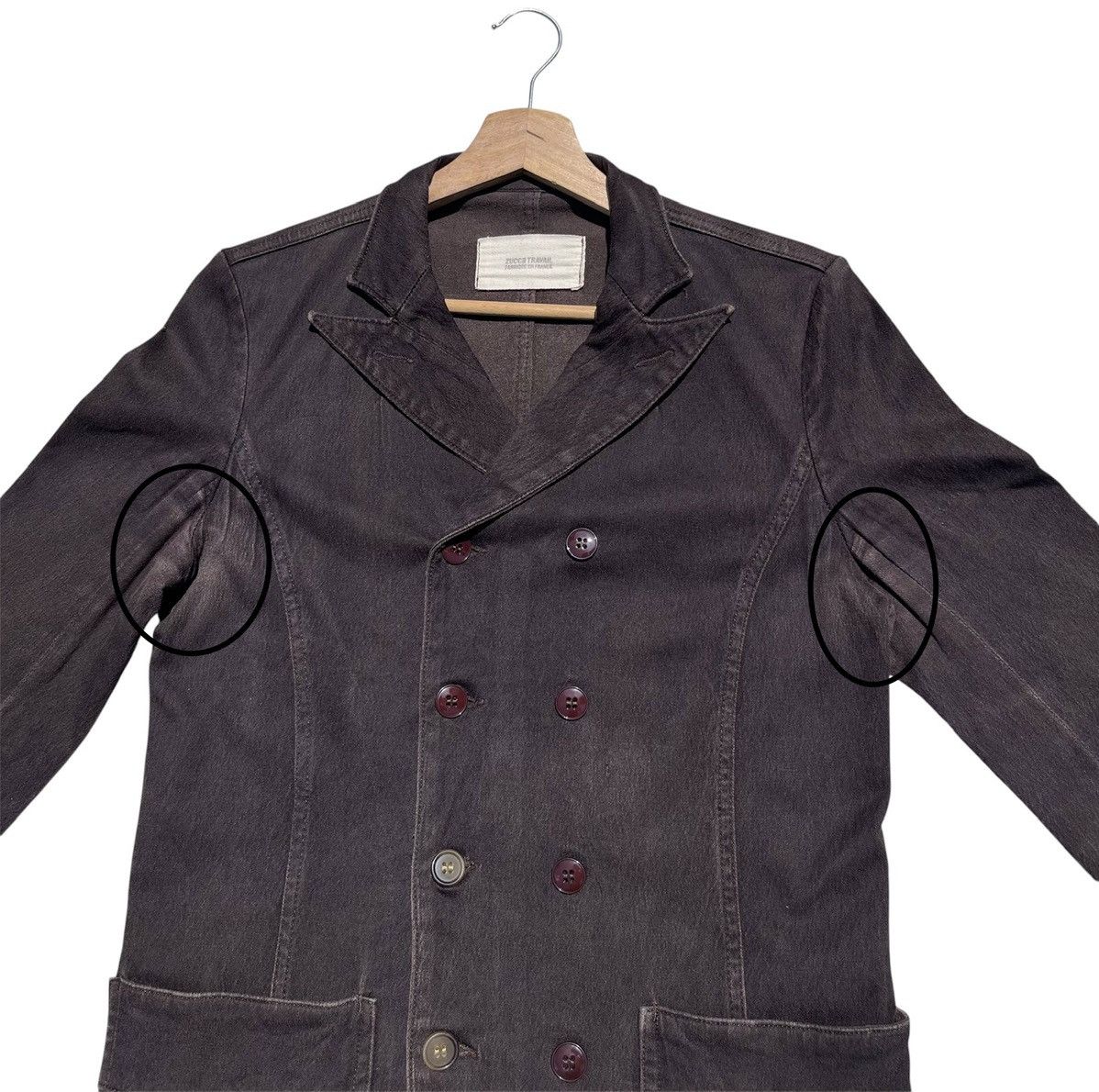 Zucca 🔥Accept Binding Offer🔥 Disstressed Zucca Travail Jacket Size US S / EU 44-46 / 1 - 14 Thumbnail