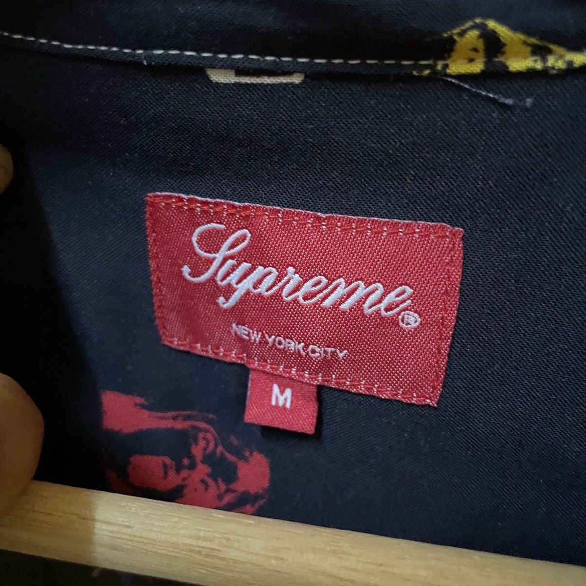 Supreme SS19 Supreme Deep Space Rayon Button Up Shirt Size US M / EU 48-50 / 2 - 4 Thumbnail